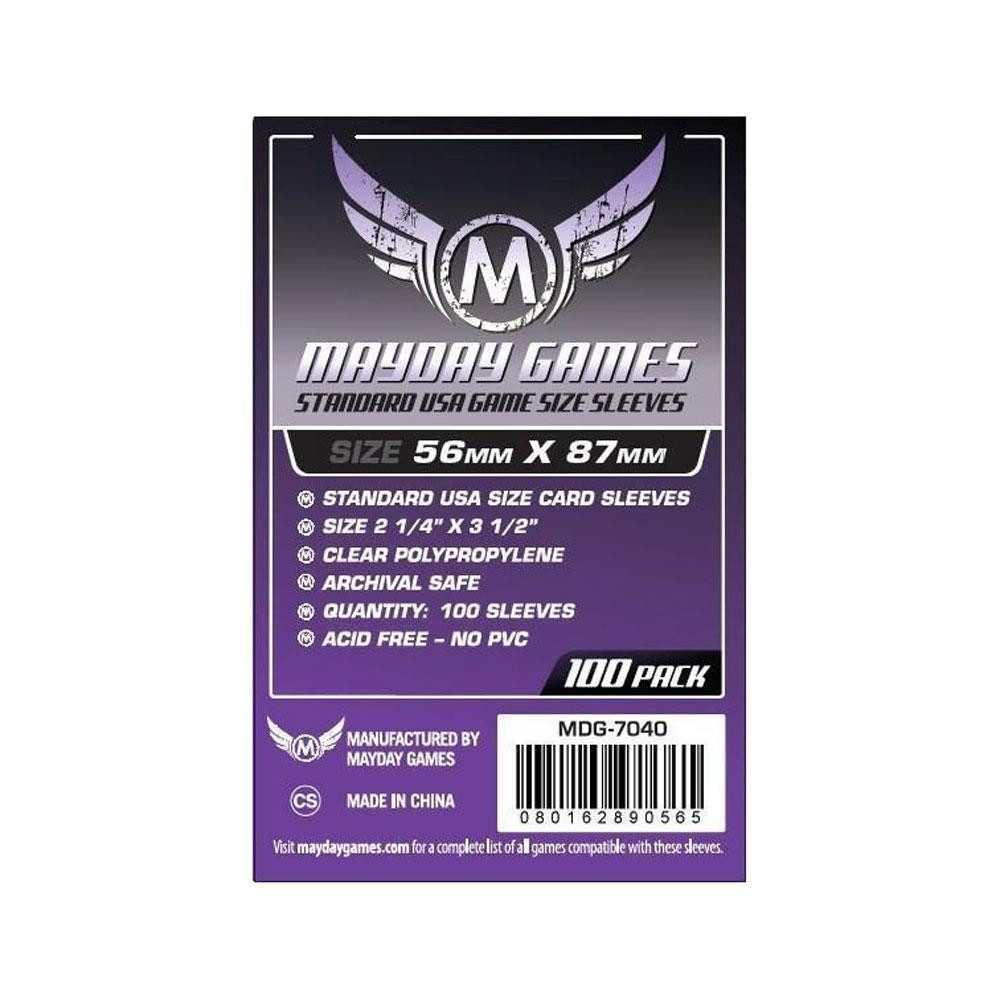 Mayday Games Spiel Standard USA Card Hüllen 56x87mm 100 Stück 7040
