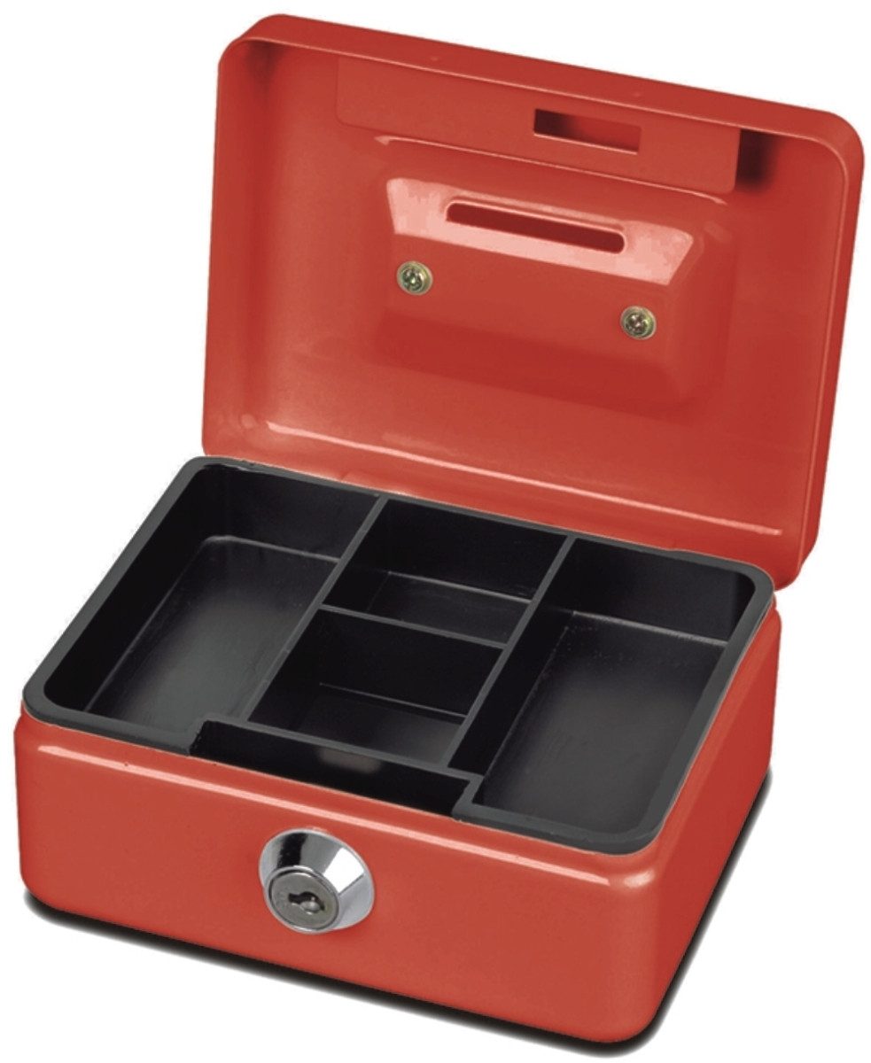 MAUL Geldkassette Geldkassette mit Münzeinwurf 12,5x9,5x6,0 cm rot