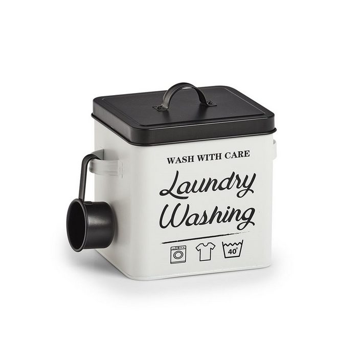 HTI-Living Aufbewahrungsbox Waschpulver-Box Metall "Laundry" (Stück 1 St) Waschmittelbox