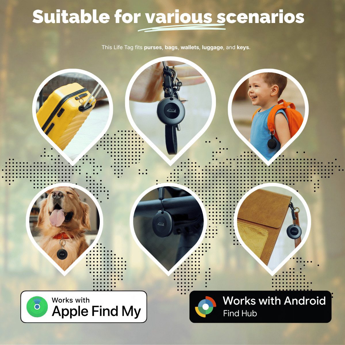 Lifemate Bluetooth-Tracker (Plastik Schwarz)