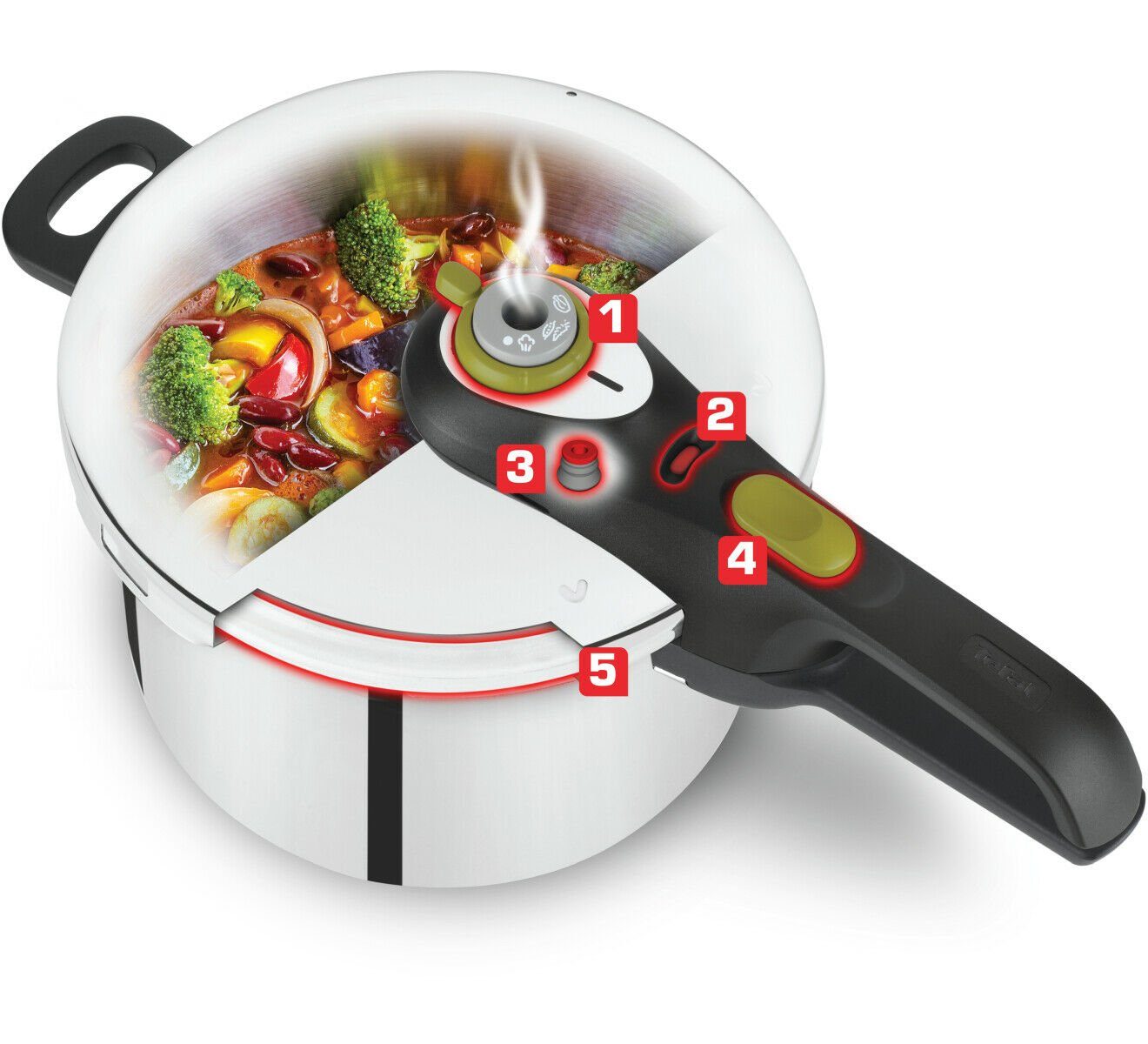 Tefal Schnellkochtopf Secure 5 Neo«, Edelstahl, (1-tlg)