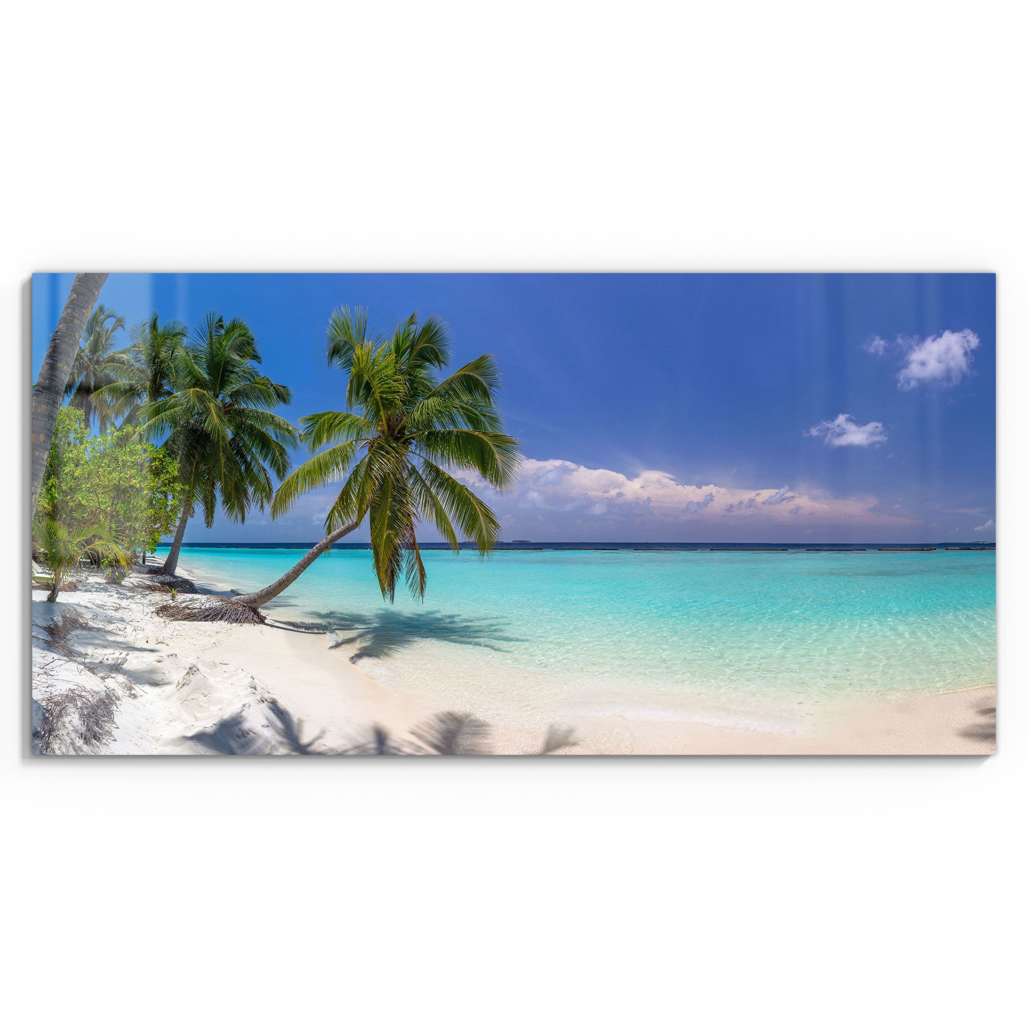 DEQORI Glasbild 'Paradiesischer Strand', 'Paradiesischer Strand', günstig online kaufen