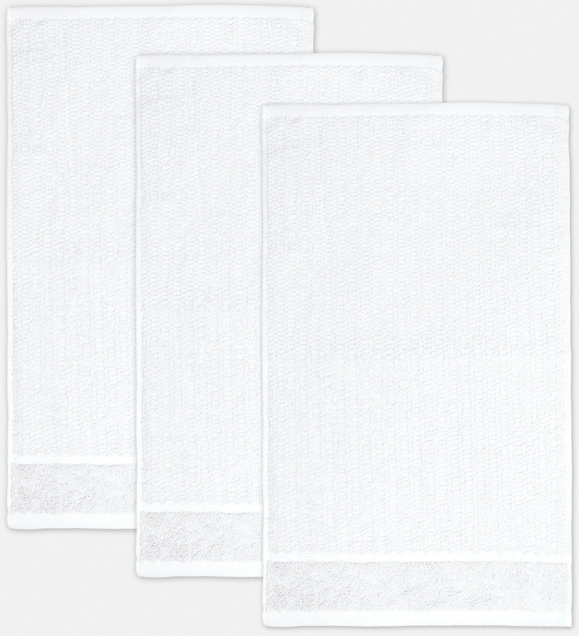 Möve for frottana Gästehandtücher Pearl, Walkfrottier (3-St), mit Perloptik günstig online kaufen