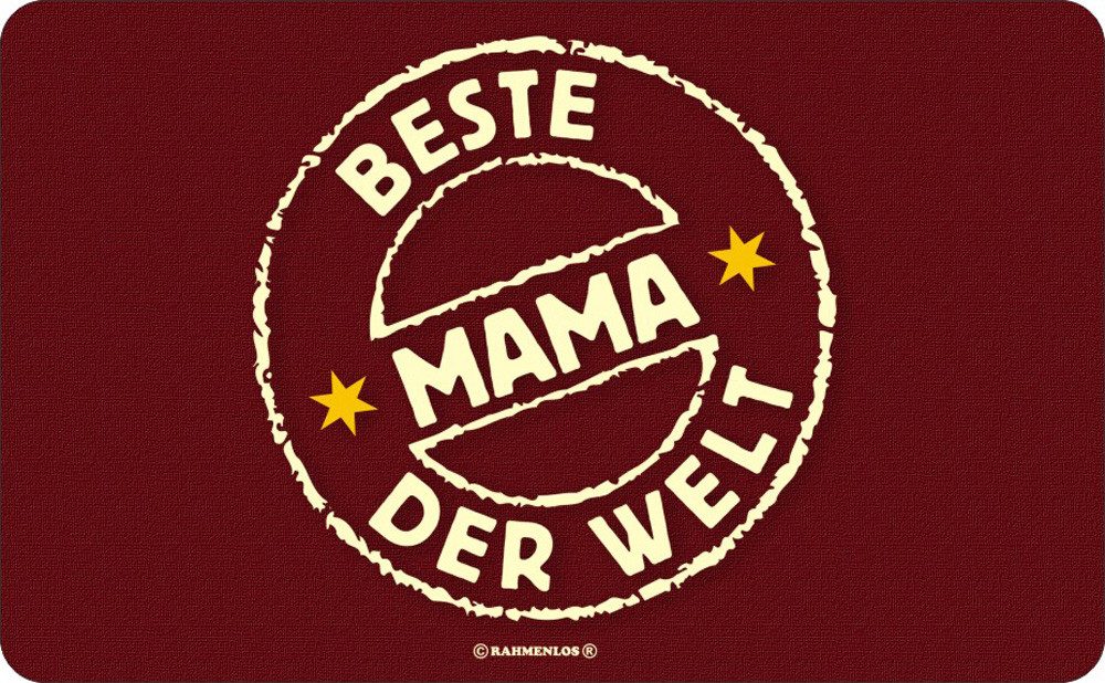 Frühstücksbrett Beste Mama der Welt - Frühstücksbrettchen - Resopal Brettchen