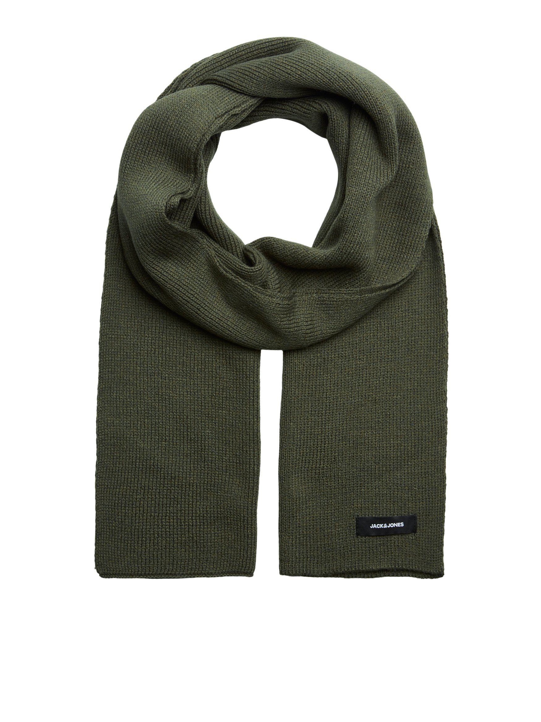 Jack & Jones Modeschal Breiter Strick Schal Winter Halstuch JACDNA, (1-St), 6904 in Dunkelgrün