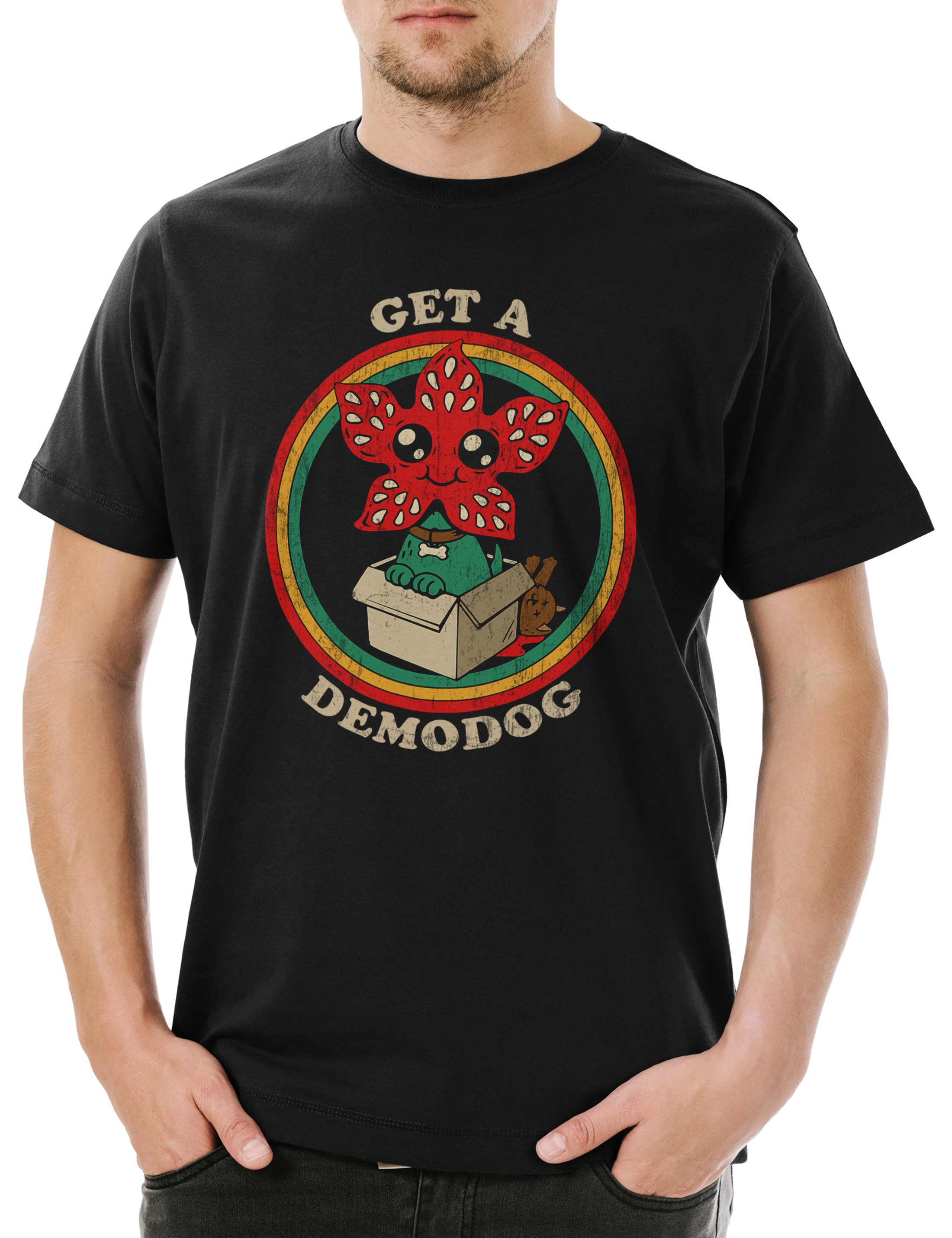 Print-Shirt Get A Demodog I Herren T-Shirt Stranger Jane Kids Monster Ghost World