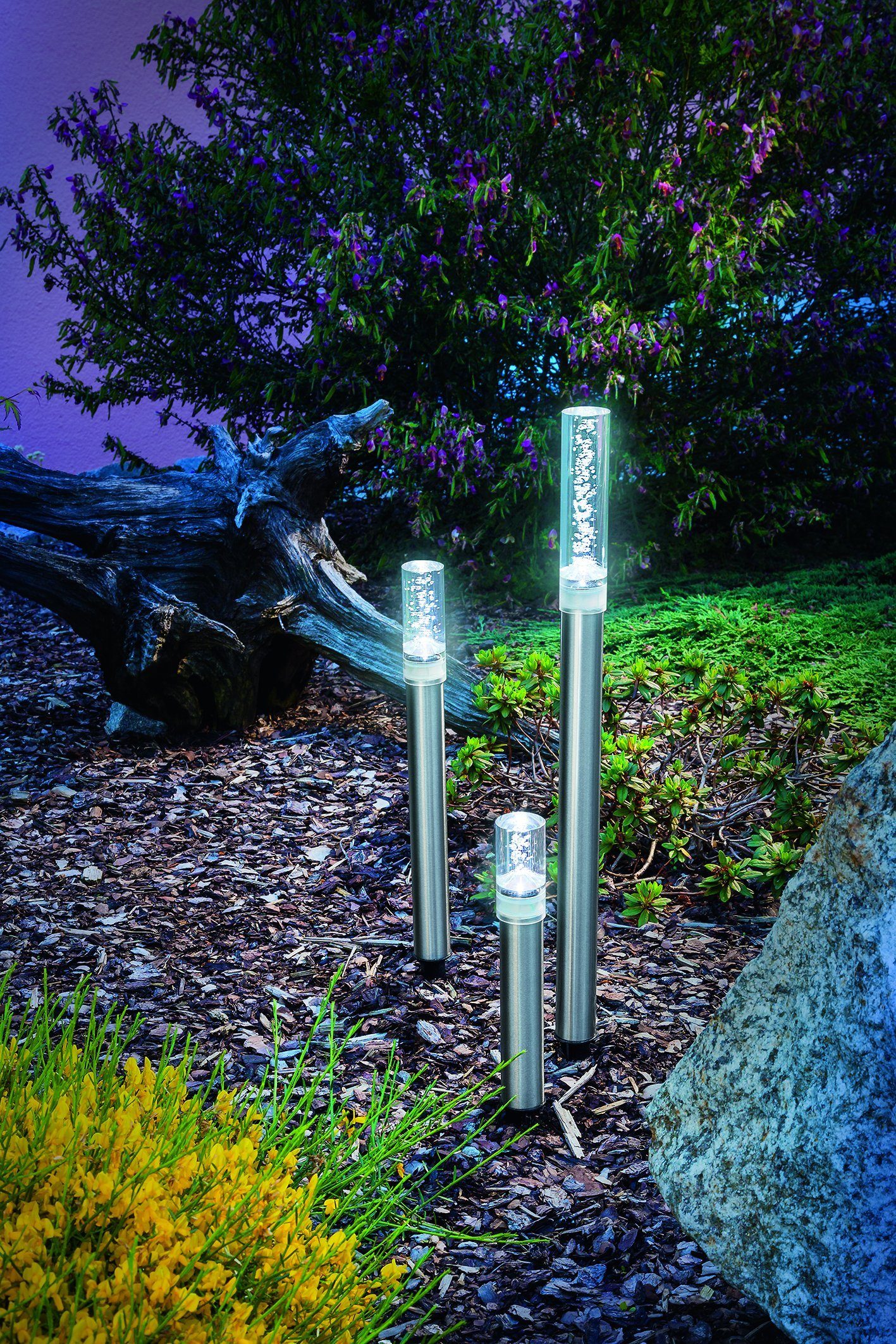 esotec LED Solarleuchte Solar Designleuchten TrioSticks, günstig online kaufen