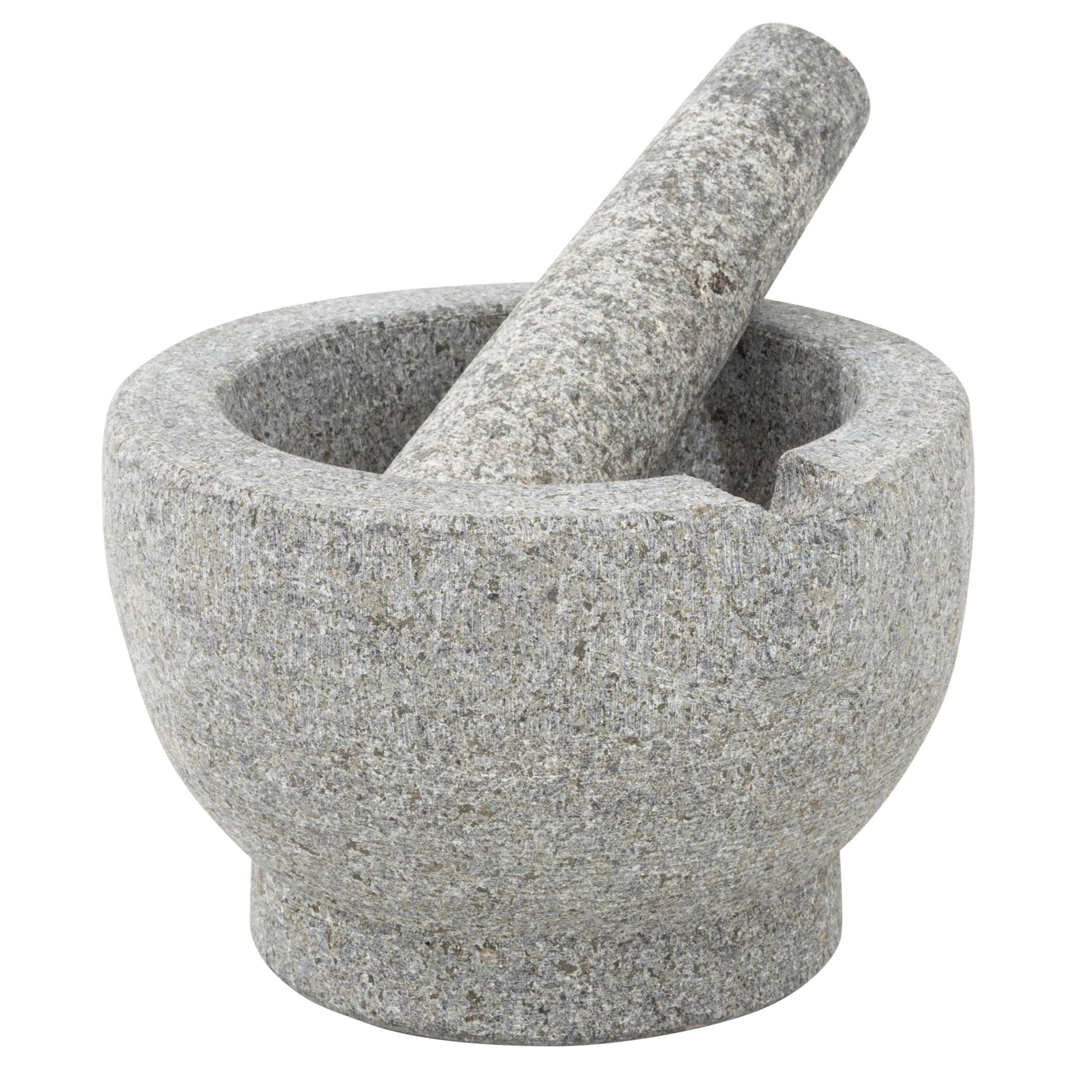 Mörser Stößel Mühle Zerkleinerer Granit mit Gravidus Reibe aus Gewürz Mörser