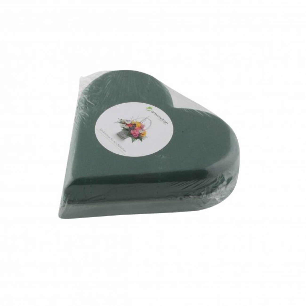 Greemotion Bastelmoos Steckmasse, (1-tlg), Herzform für Frischblumen, 20 x 20 x 5 cm
