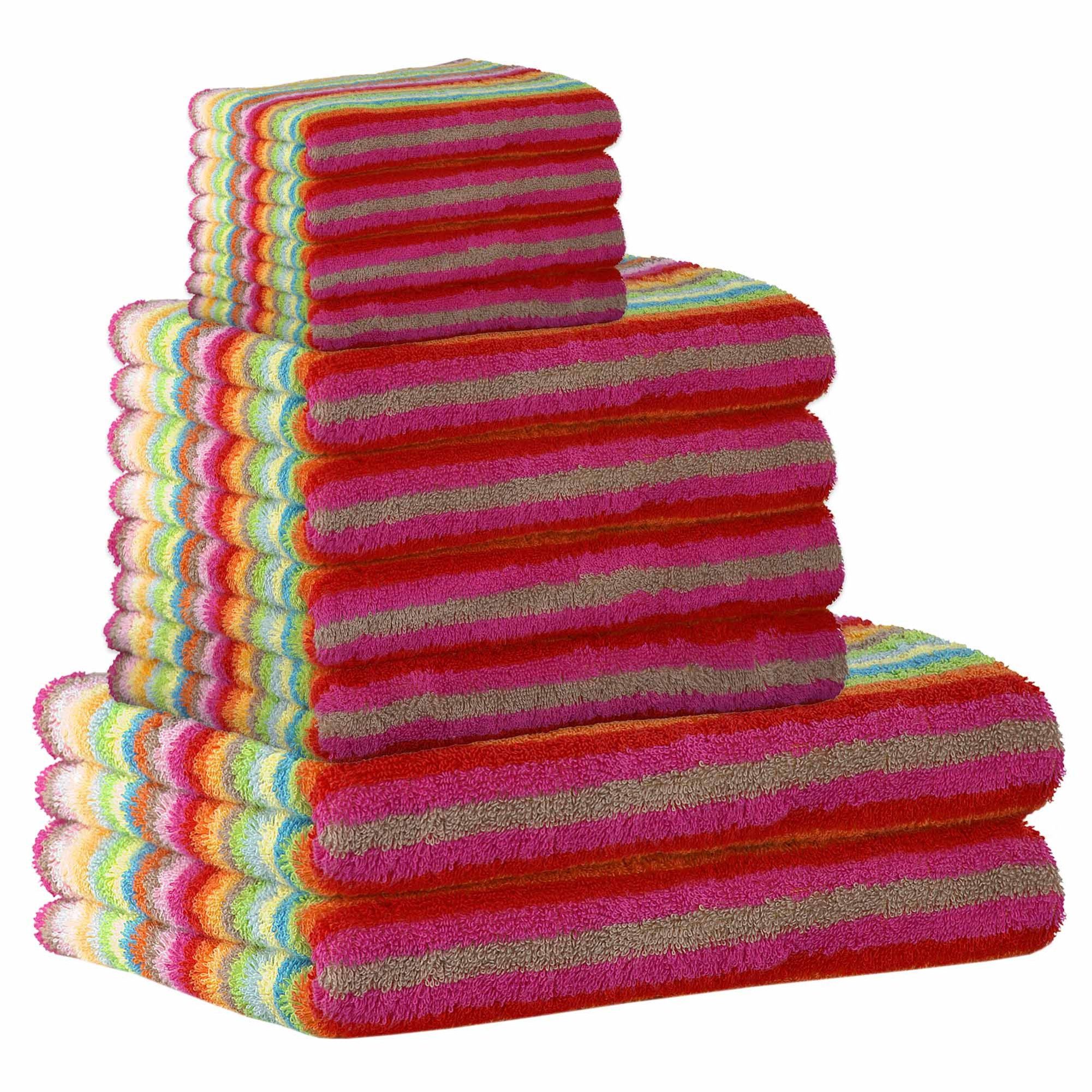 Cawö Handtuch Unisex Handtuch 10er Pack Baumwolle Life Style, Frottier (Set, 10-St)