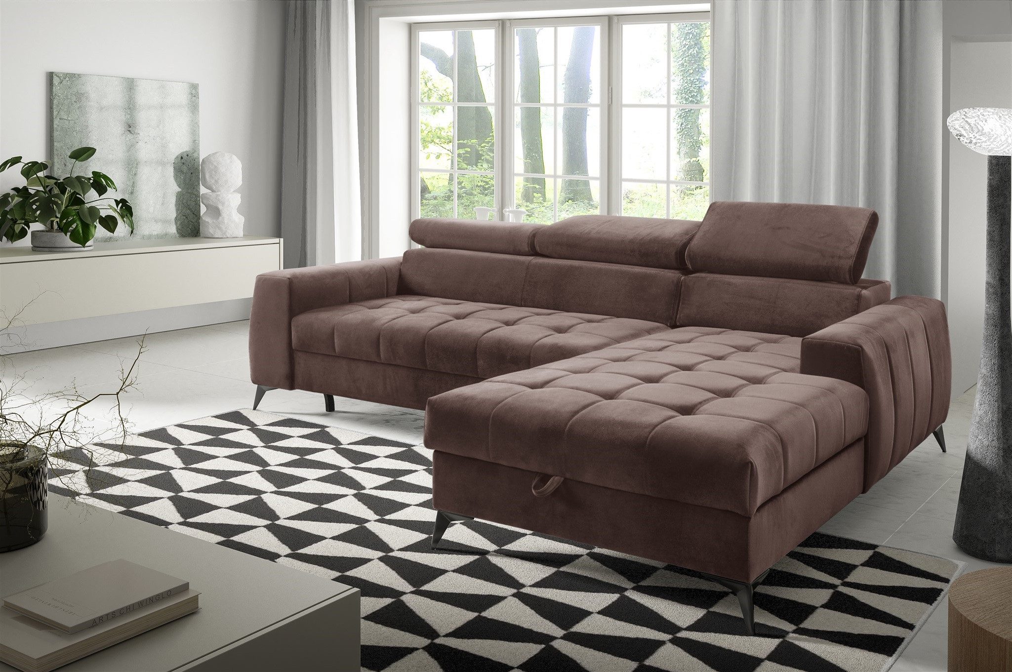 Fun Möbel Ecksofa Schlafsofa Sofa AGNESA günstig online kaufen