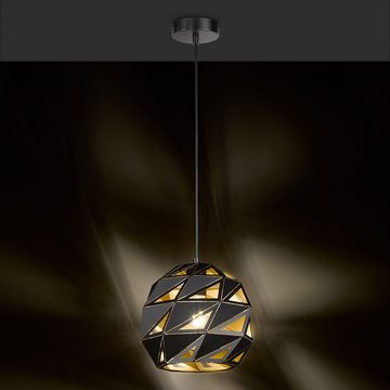 etc-shop Pendelleuchte, Leuchtmittel nicht inklusive, Lampe schwarz hängend Pendelleuchte Esszimmer Hängelampe