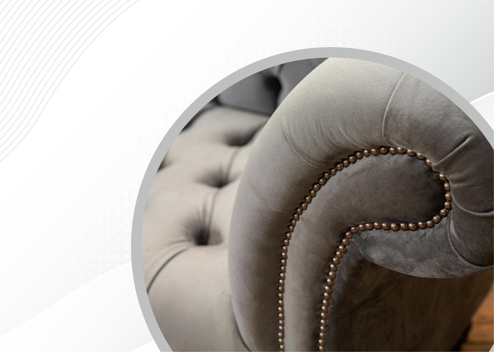 JVmoebel Chesterfield-Sofa, Chesterfield 3 Couch Design cm Sitzer Sofa 220