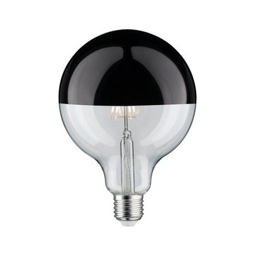 Paulmann LED-Leuchtmittel G125 Kopfspiegel 600lm 2700K 6,5W 230V schwarz chrom, 1 St., Warmweiß