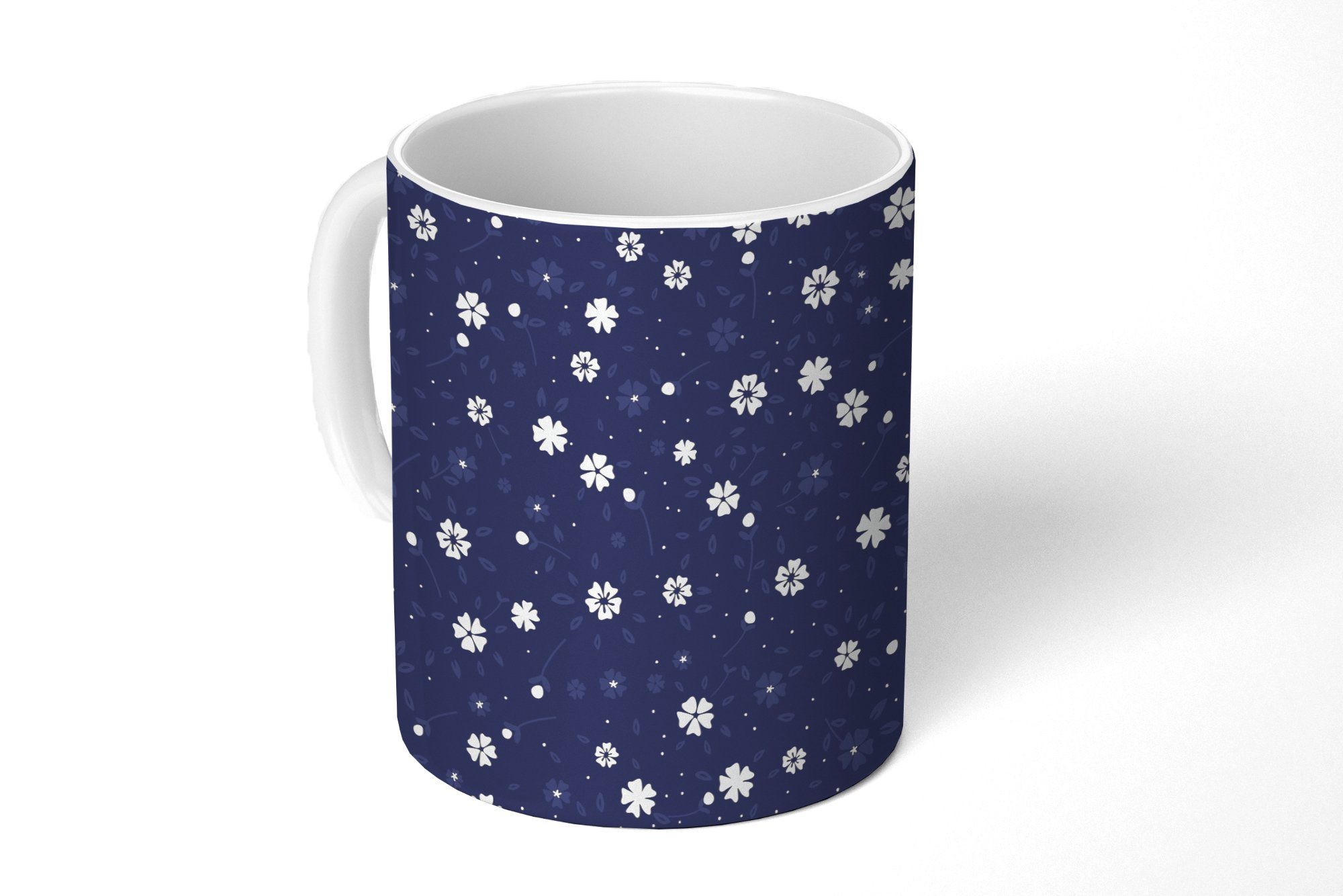 MuchoWow Tasse Sakura - Blumen - Japanisch - Muster, Keramik, Kaffeetassen, Teetasse, Becher, Teetasse, Geschenk