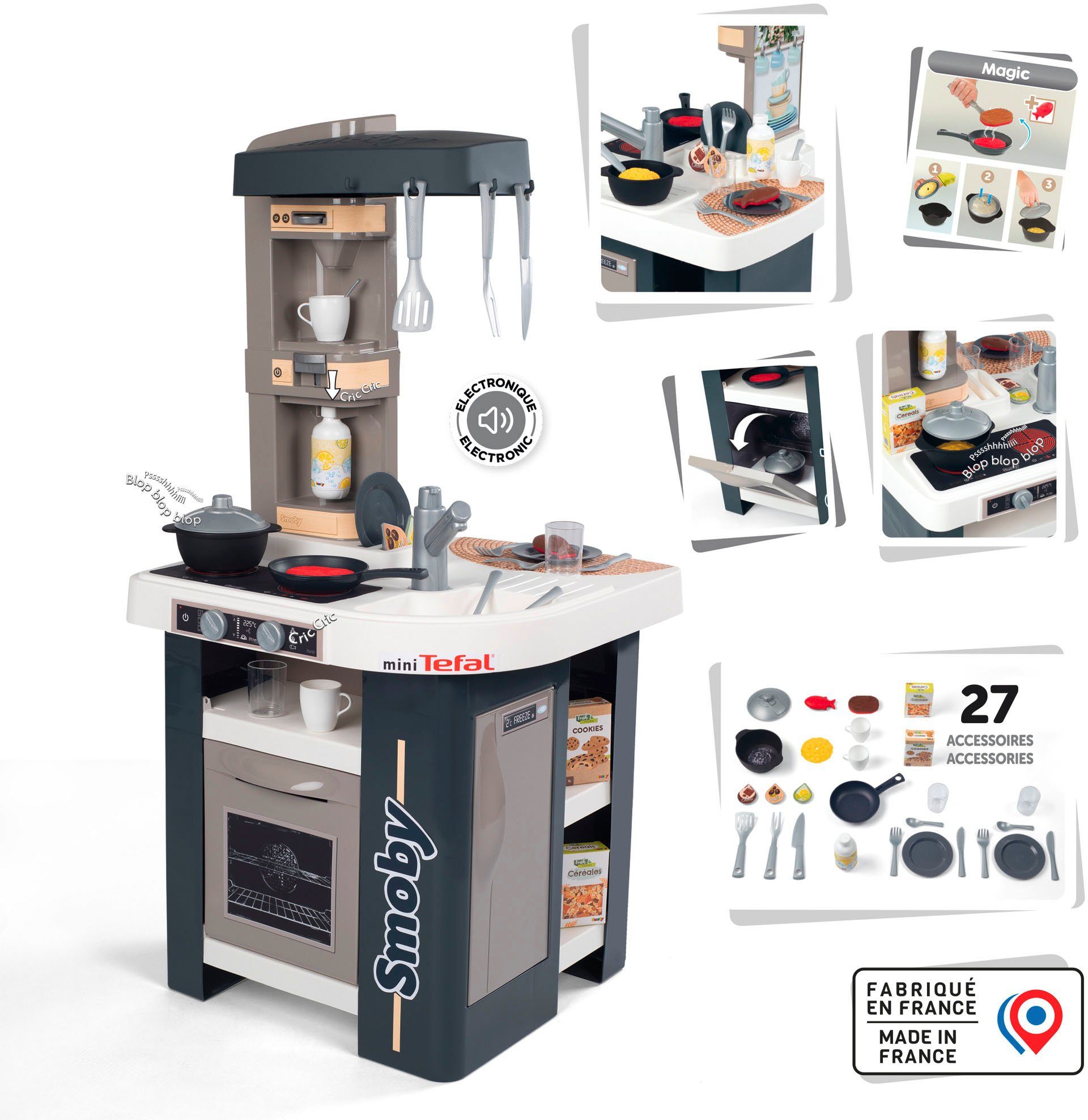 Smoby Spielküche Tefal Studio Kunststoff, mit günstig online kaufen