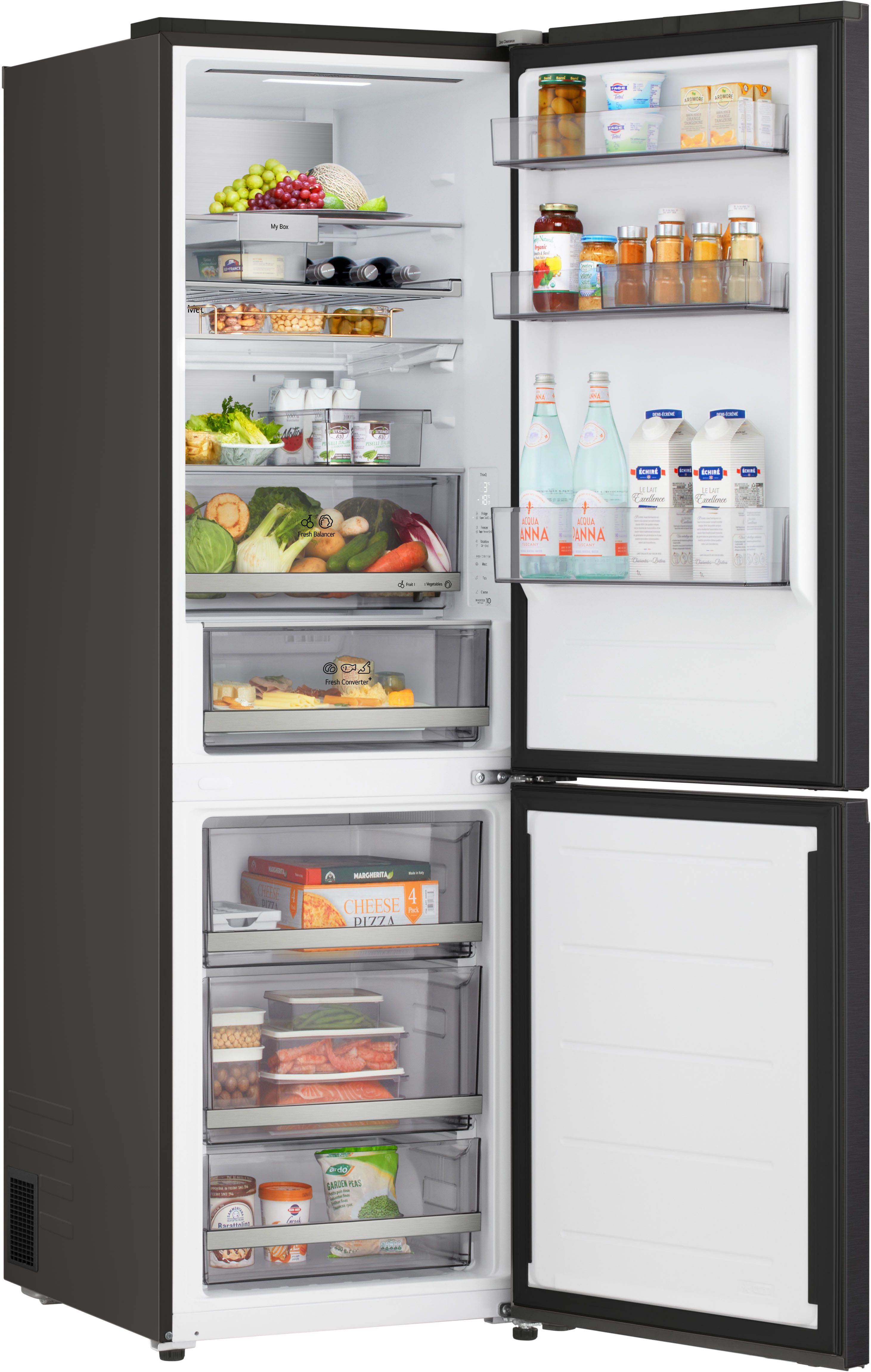 LG Kühl-/Gefrierkombination Serie 7 GBBS716AEV, 186 cm hoch, 59,7 cm breit, Vollintegrierbarer Kühlschrank dank frontaler Luftzufuhr und Abluft