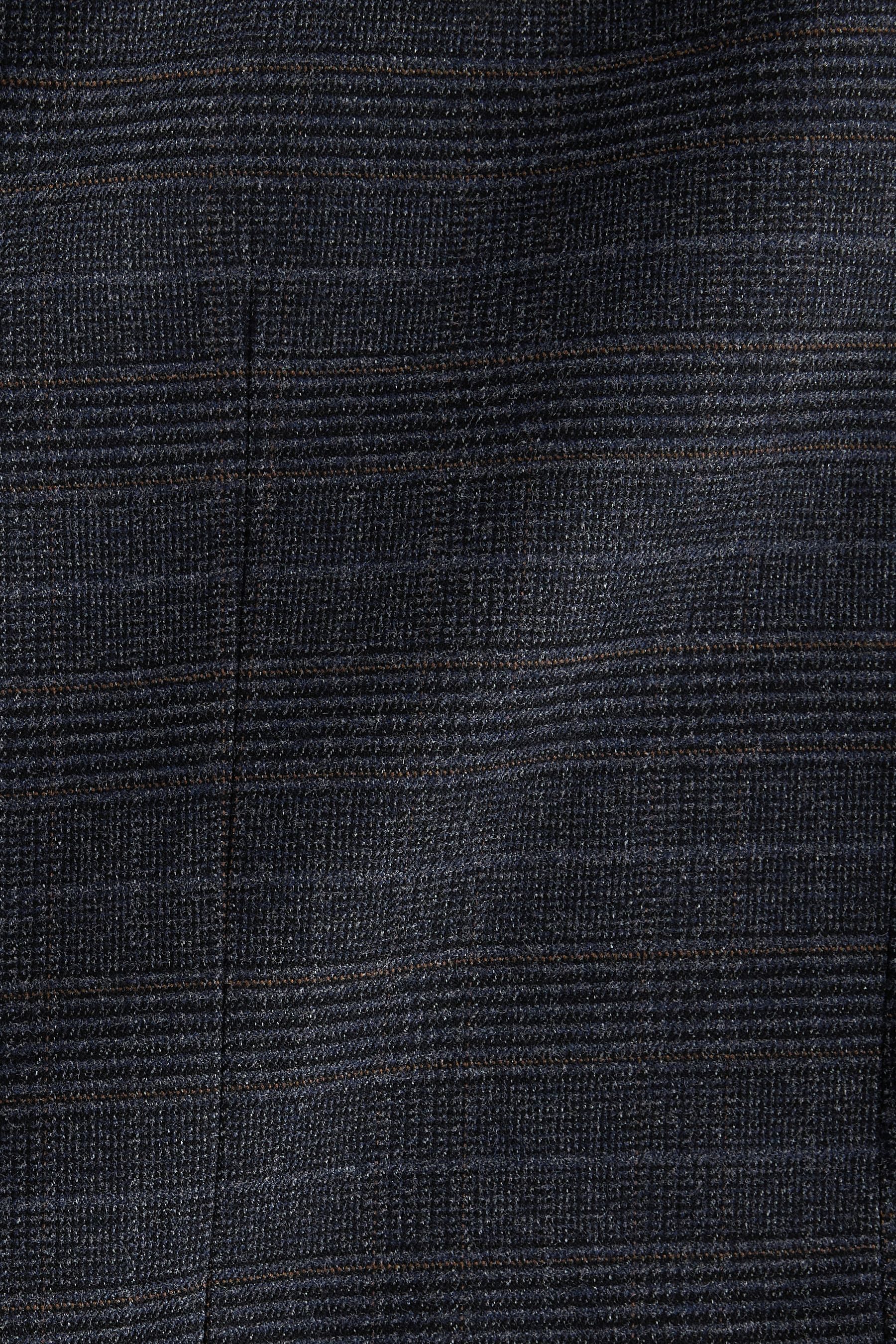 Next Baukastensakko Skinny Fit Anzugsakko mit Karomuster und Besatz (1-tlg)