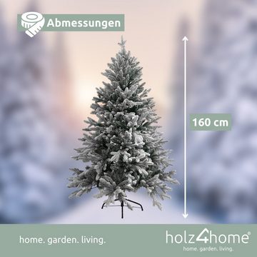 holz4home Künstlicher Weihnachtsbaum PE + PVC inkl. Lichterkette