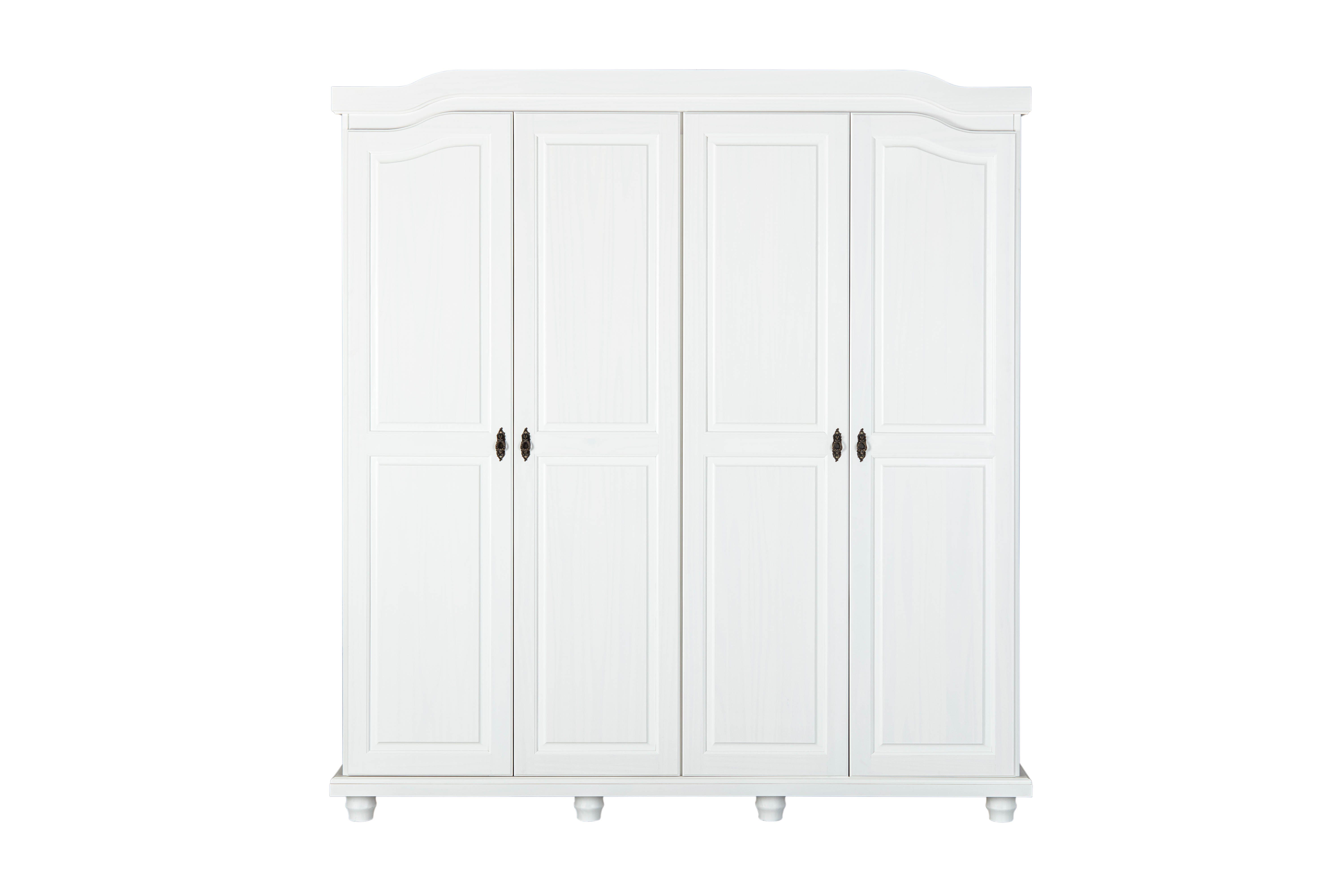 ebuy24 Kleiderschrank Insy mit Kleiderschrank Weiss. Türen 4