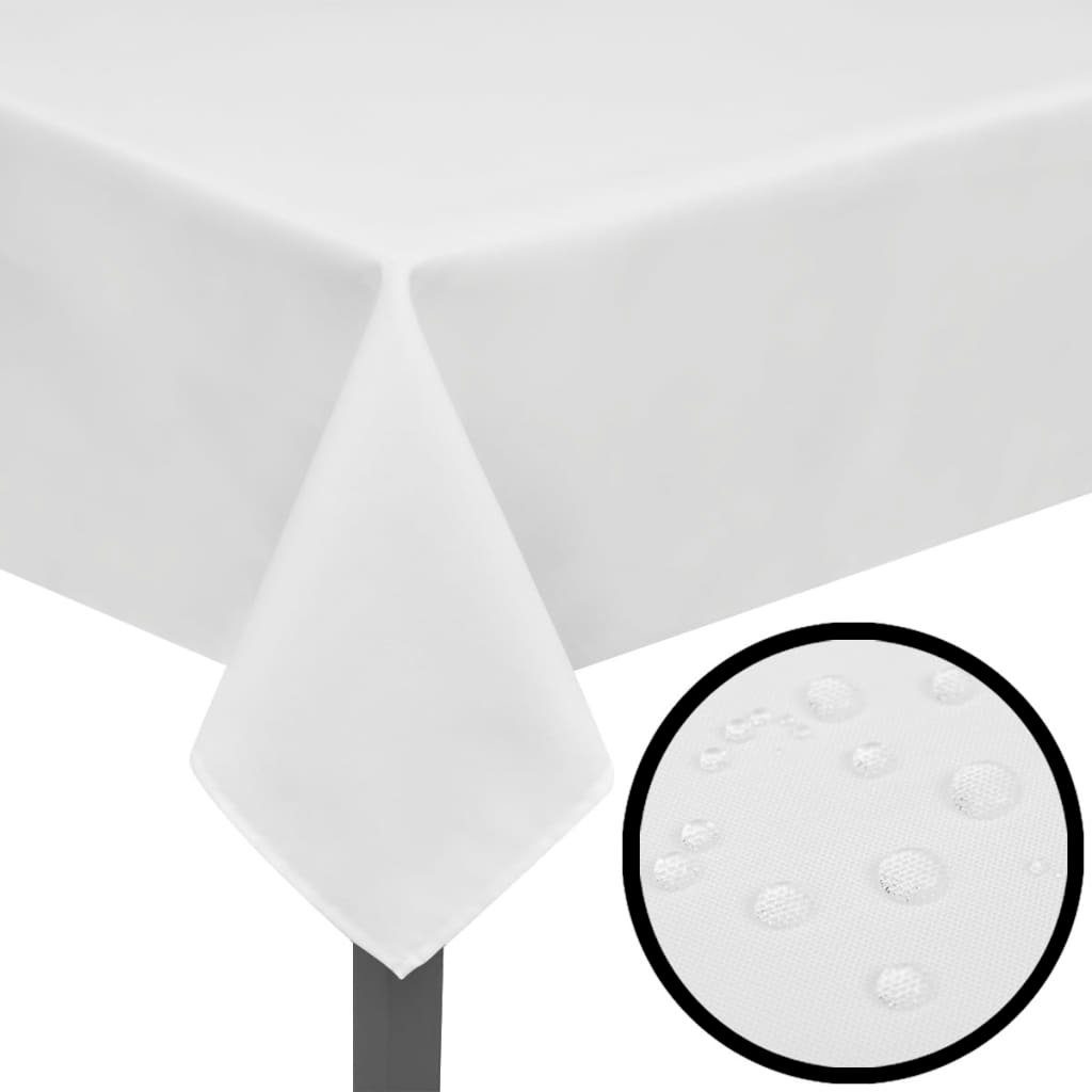 Weiß 5 cm, 100 vidaXL Hussen-Set 100 Tischdecken x