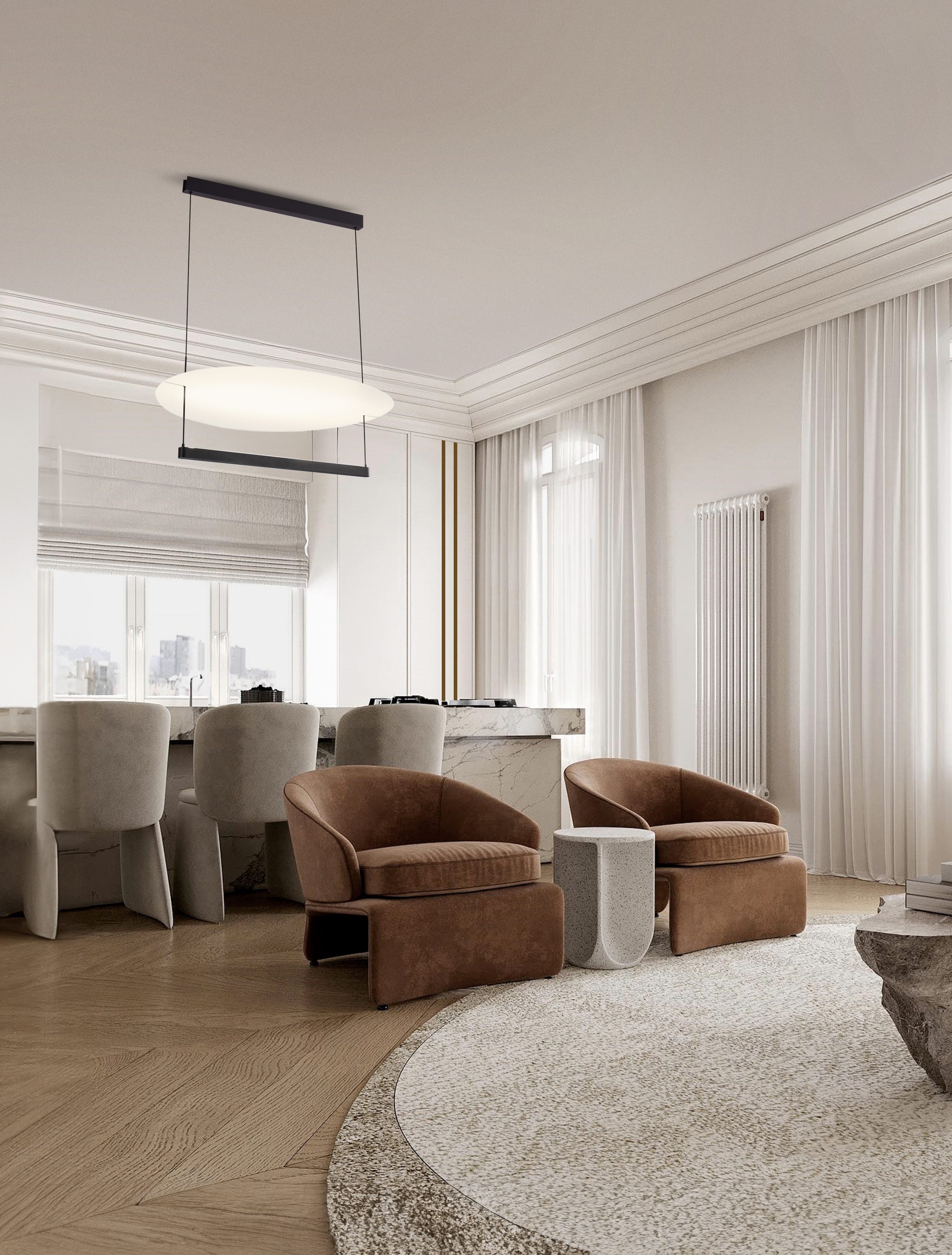 Nova Luce Pendelleuchte DIONA, Warmweiß