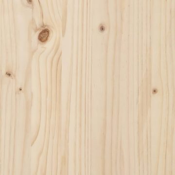 möbelando Bett Hottendorf (L/B/H: 205x155x69 cm), aus Kiefer-Massivholz in unbehandelt