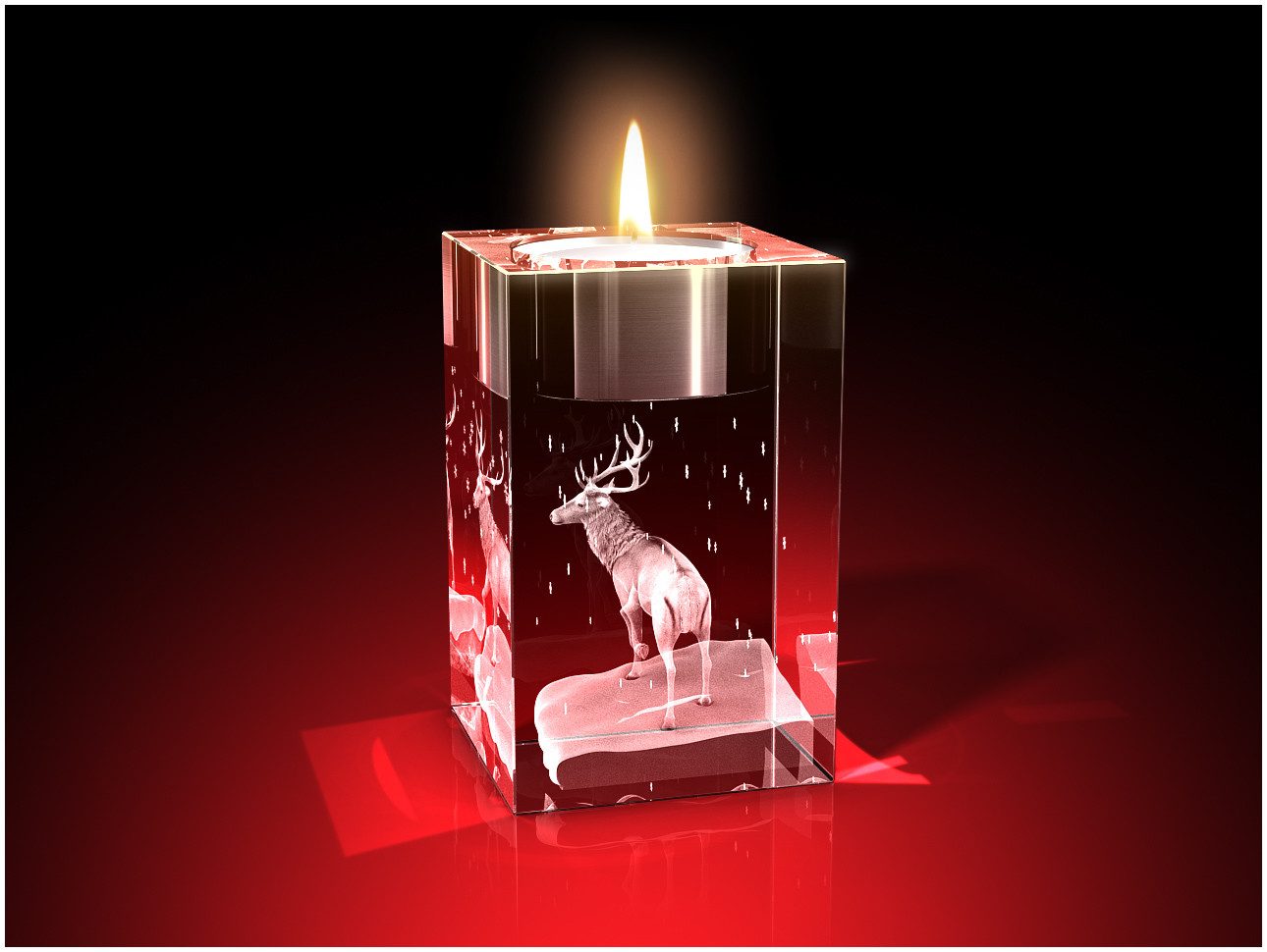 GLASFOTO.COM Teelichthalter Advents-Teelichthalter (einzeln), Weihnachten, günstig online kaufen