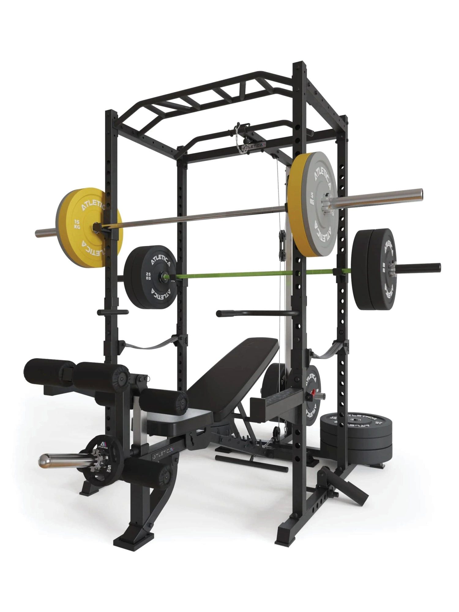 ATLETICA Power Rack R5-Combat, Squat Rack mit Vollausstattung