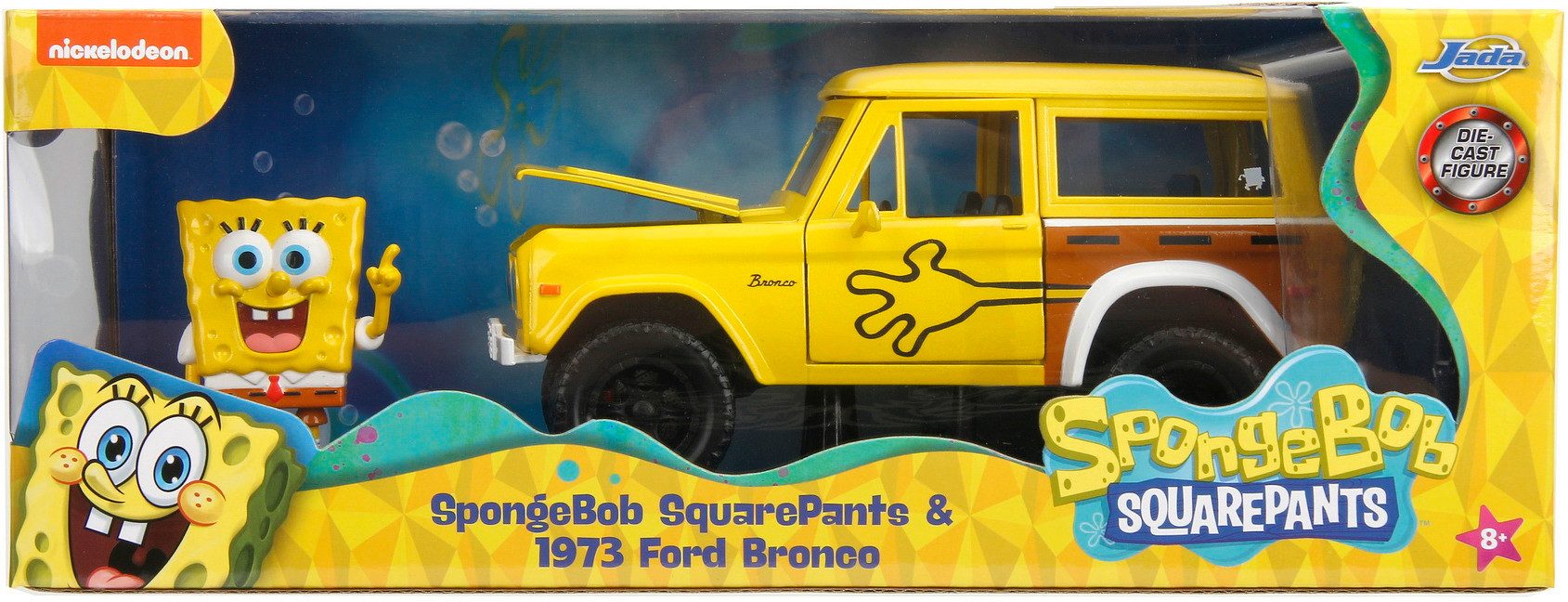 JADA Spielzeug-Auto Modellauto Hollywood Rides Sponge Bob 1973 Ford Bronco günstig online kaufen