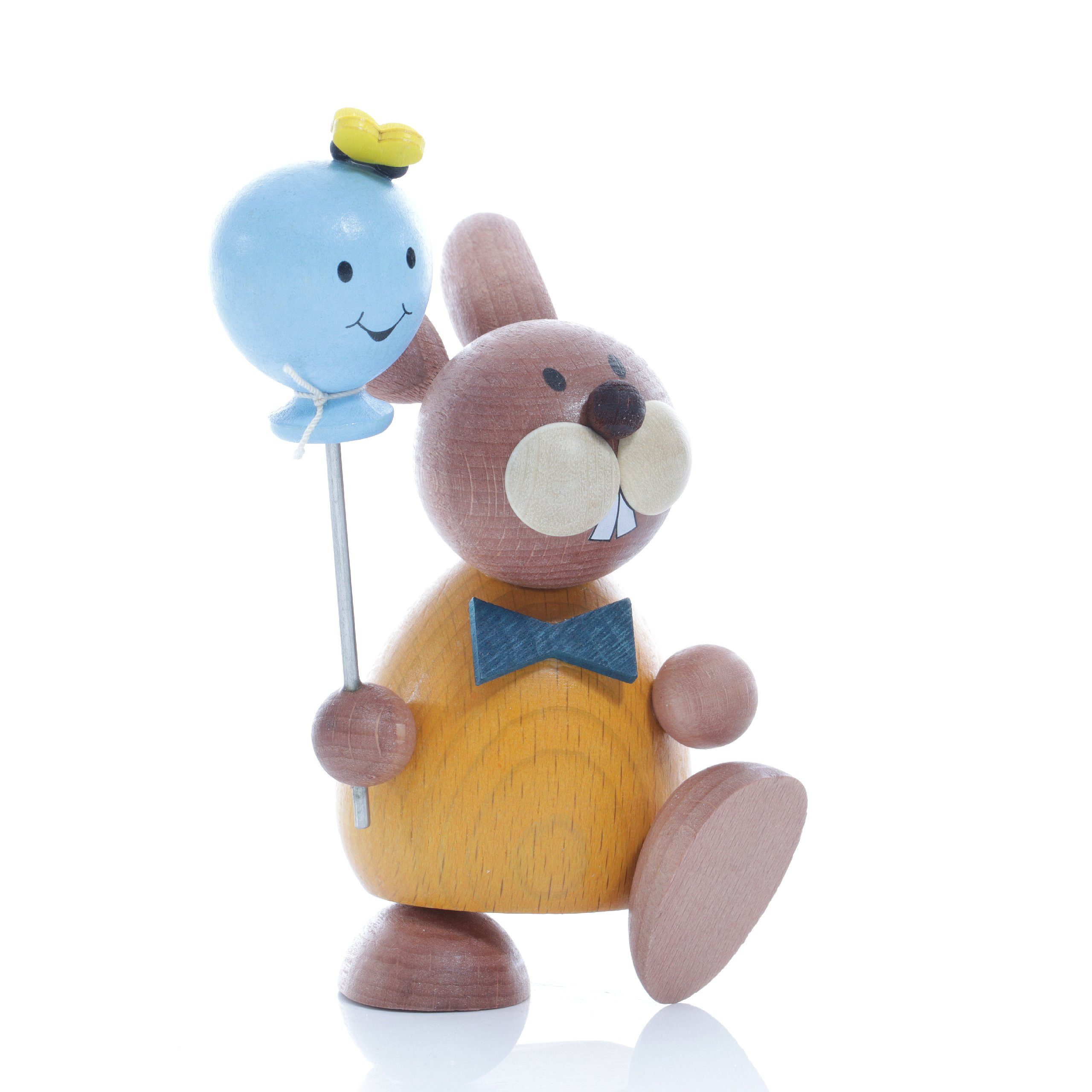 Ullrich Kunsthandwerk Osterhase Osterartikel Osterhase mit Luftballon HxB 12x5,5cm NEU