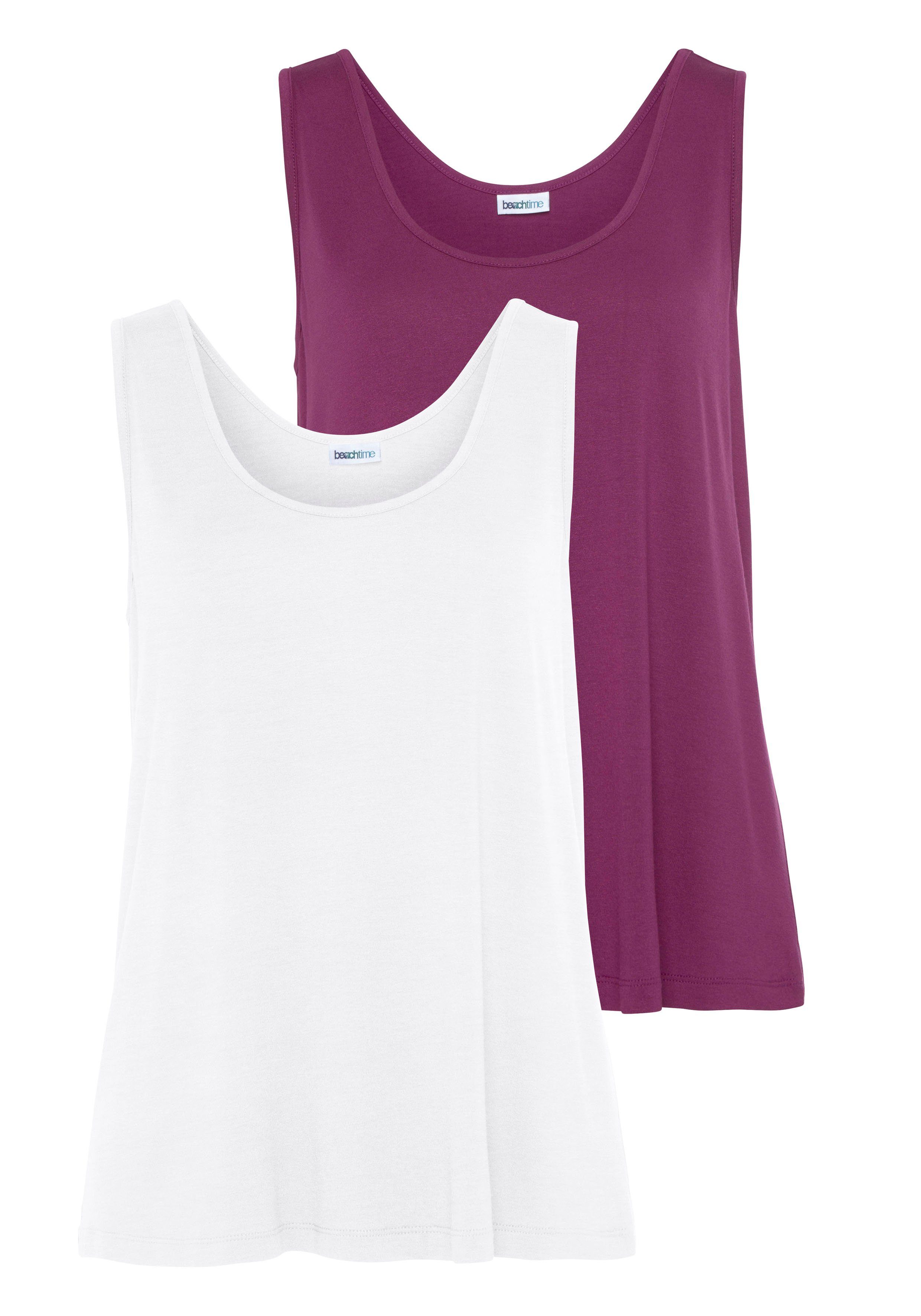 Beachtime Tanktop (2er-Pack) aus Viskose