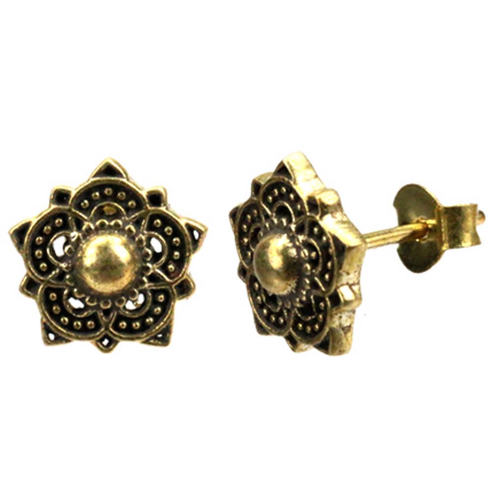 viva-adorno Paar Ohrstecker Damen Ohrringe Messing günstig online kaufen