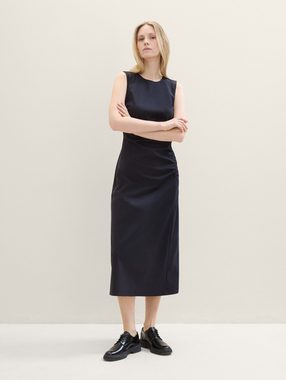 TOM TAILOR Jerseykleid Midikleid mit Raffung