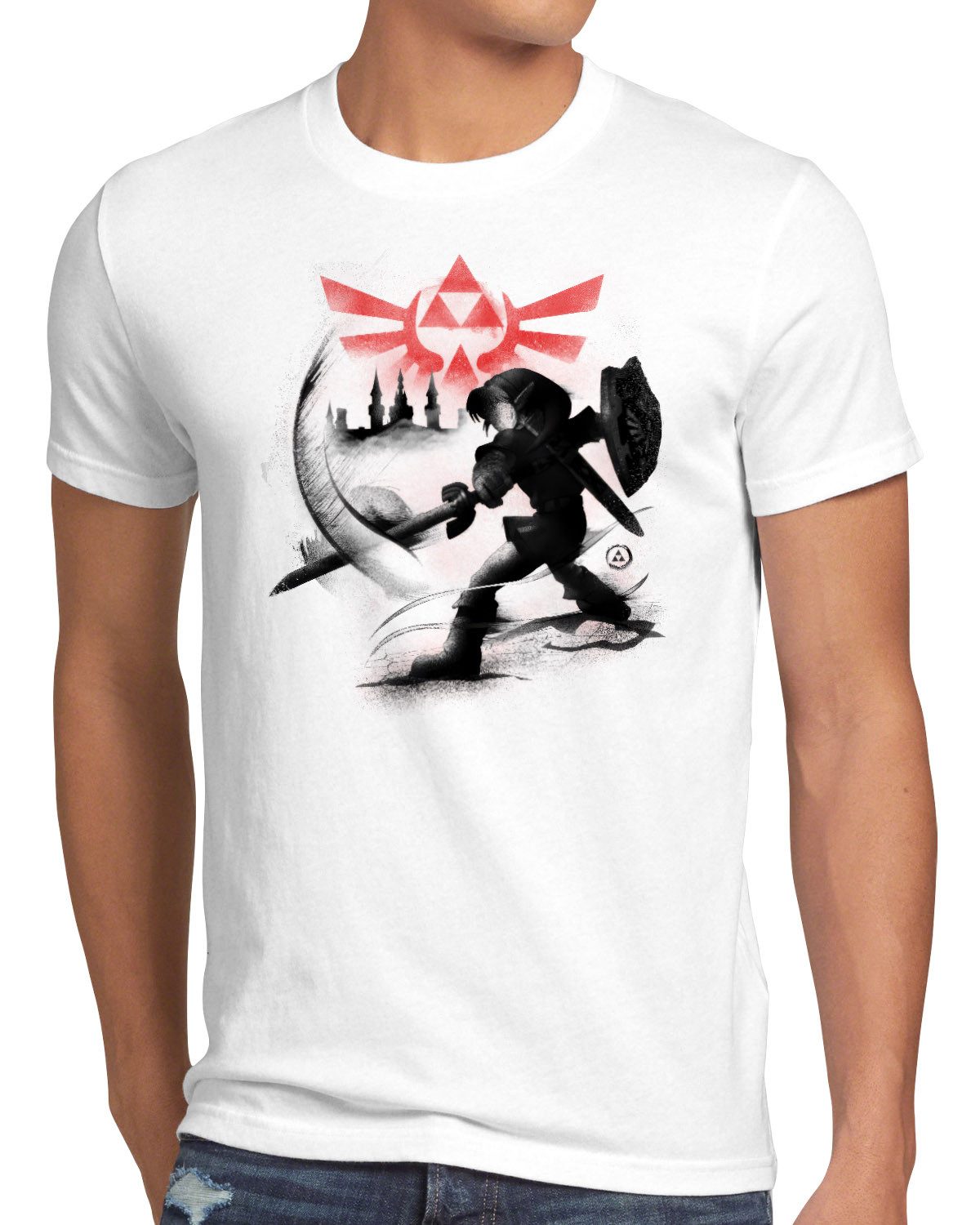 style3 T-Shirt zelda link hyrule triforce epona mastersword sheikah kakariko ganon
