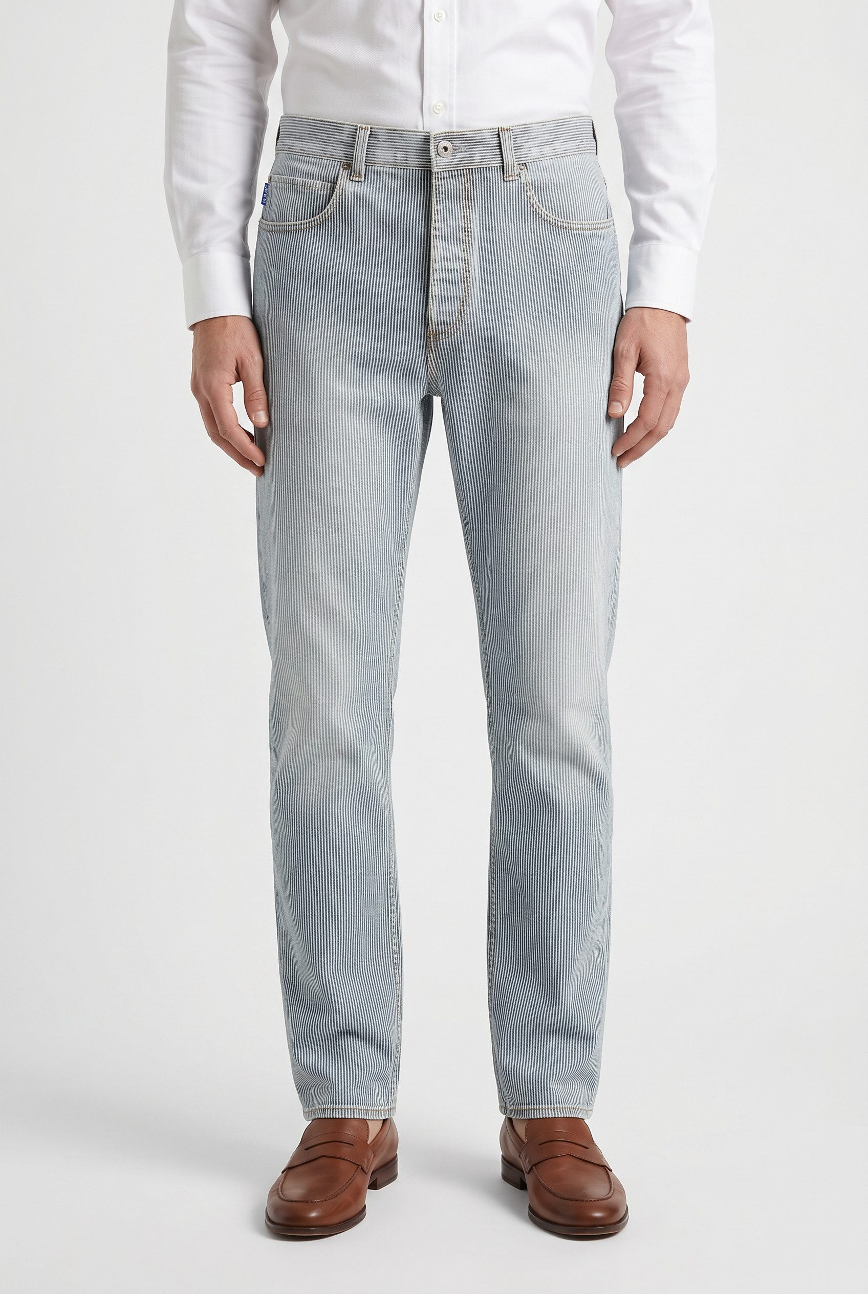 HUGO Loose-fit-Jeans Nate in heller Waschung