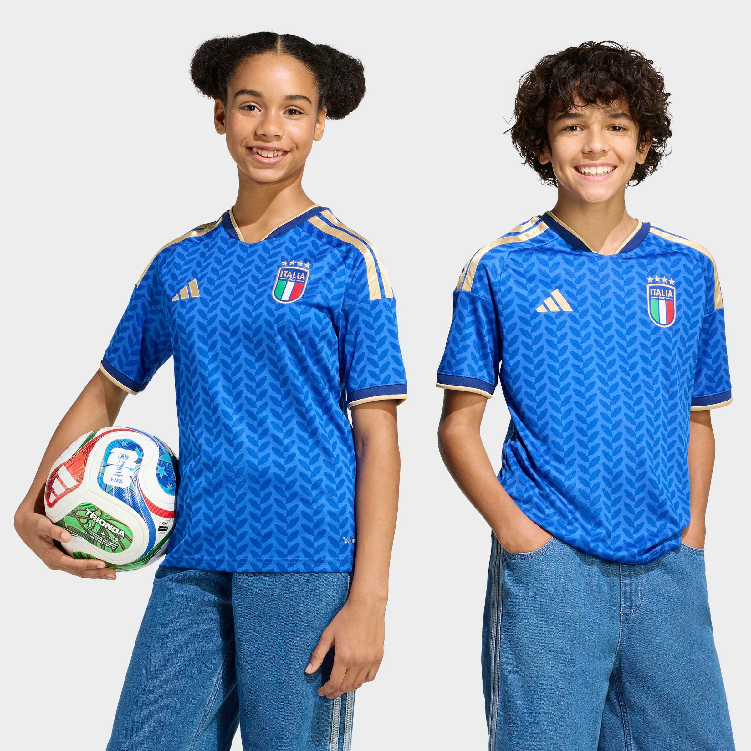 adidas Performance Fußballtrikot FIGC H JSY Y mit Climacool-Material, schmal geschnitten
