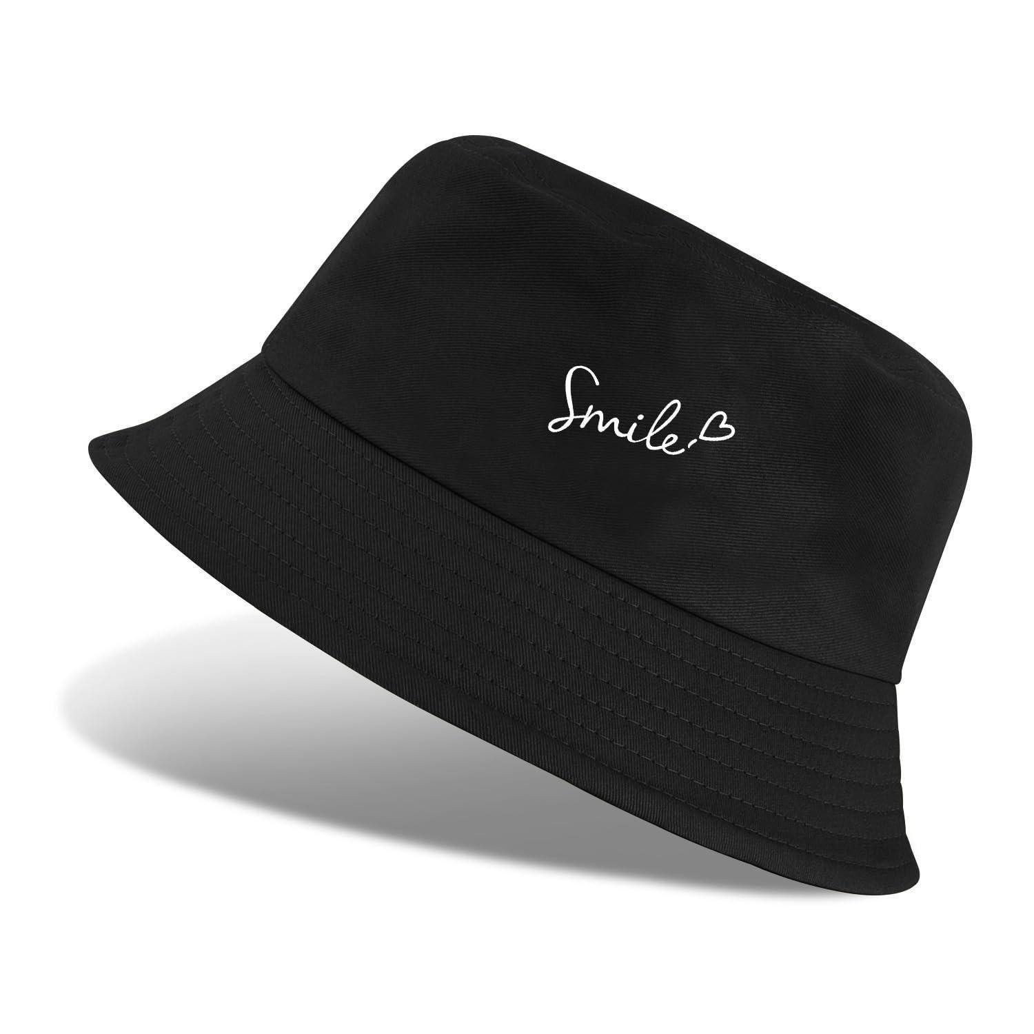 LuxusKollektion Fischerhut Fischerhut Anglerhut Herren Damen Baumwolle Einheitsgröße Schwarz-04