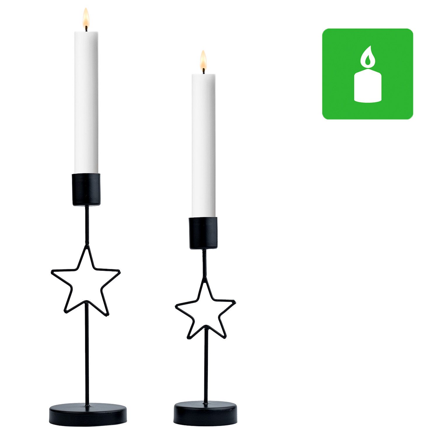 Marrakesch Orient & Mediterran Interior Tischkerzenhalter 2er Set Retro Wei günstig online kaufen