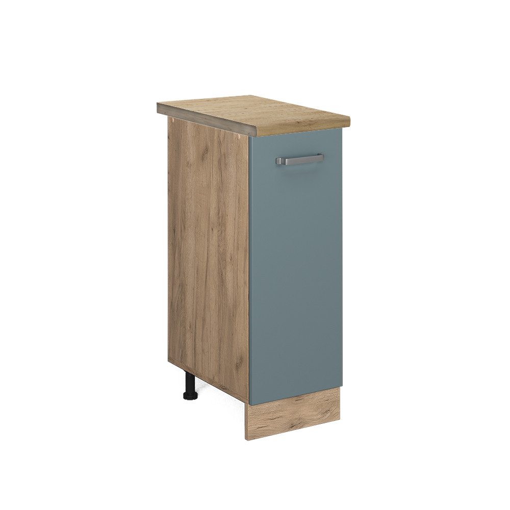 Vicco Apothekerschrank R-Line, Blau-Grau/Goldkraft Eiche, 30 günstig online kaufen