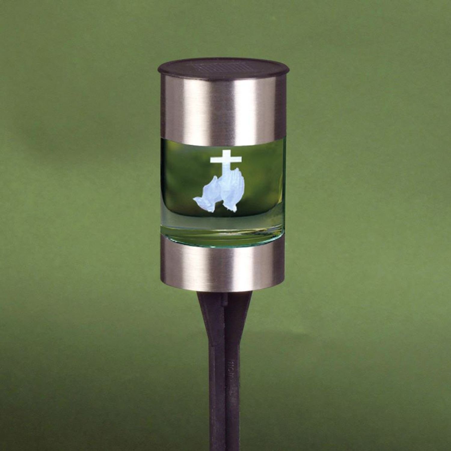 BURI Kugelleuchte LED-Solar-Grablicht Grablaterne Glaslicht Grabschmuck Sol günstig online kaufen