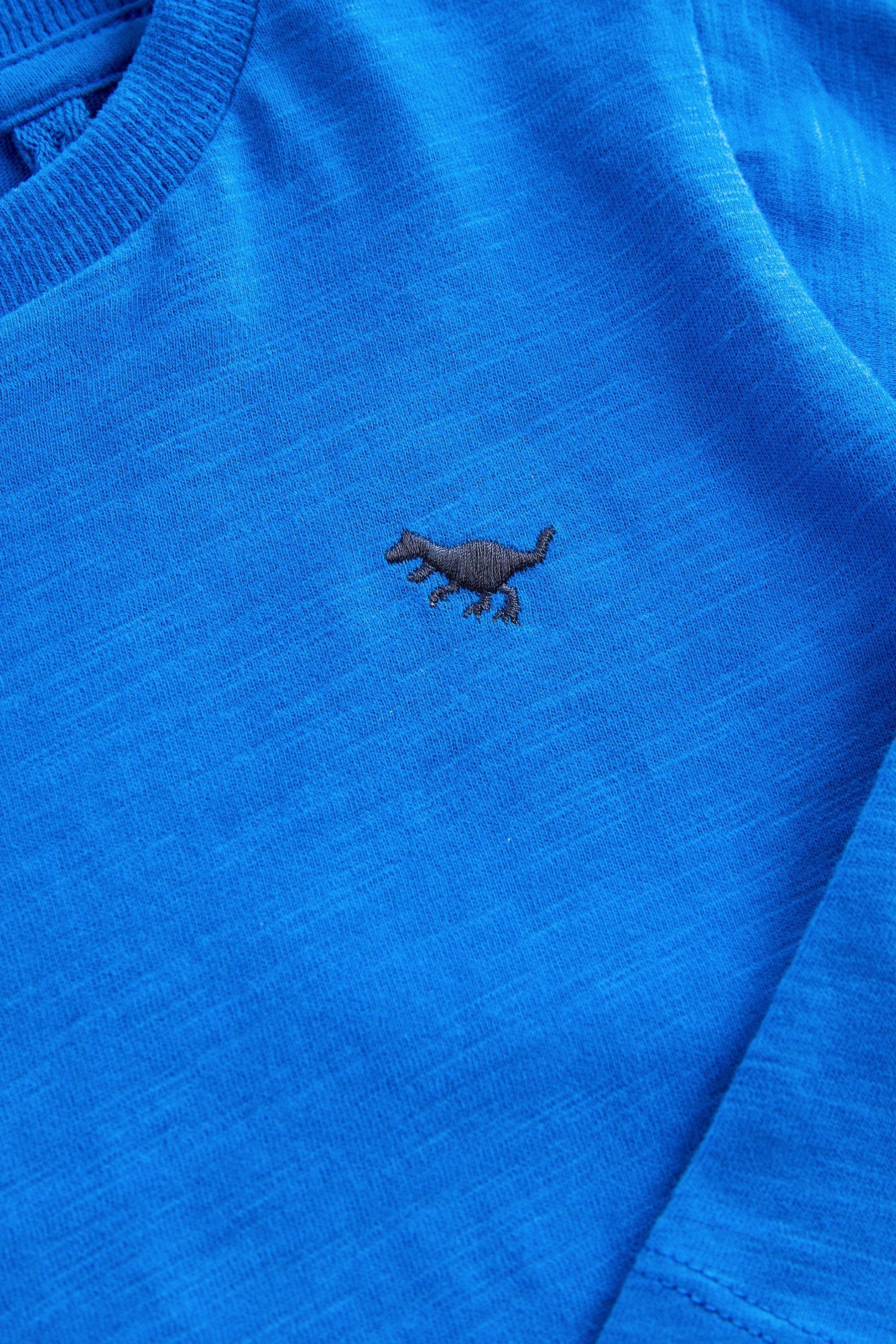 Langarmshirt Einfarbiges Shirt Next Blue Cobalt (1-tlg)