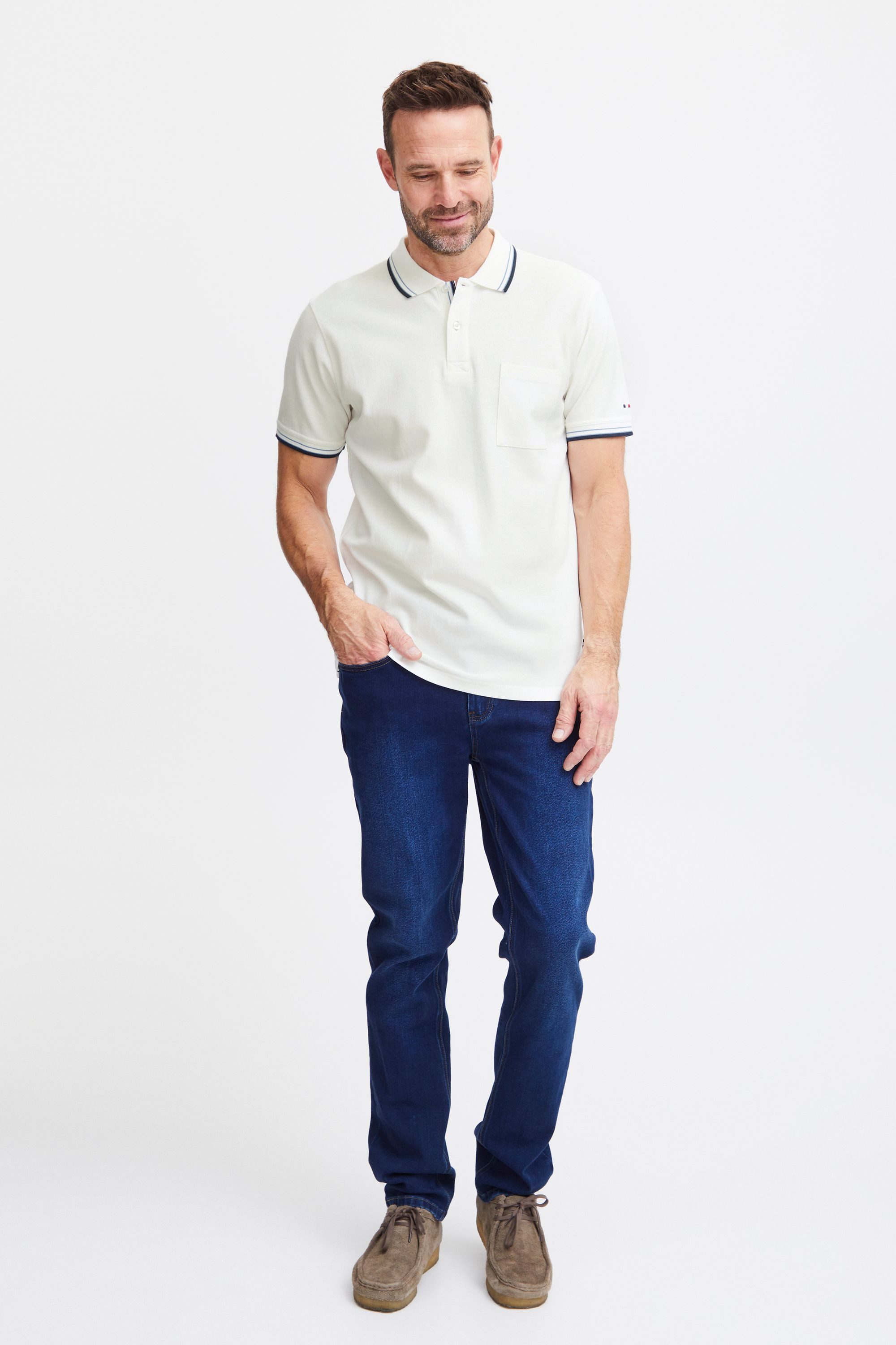 FQ1924 Poloshirt FQPeter Basic Poloshirt mit Brusttasche