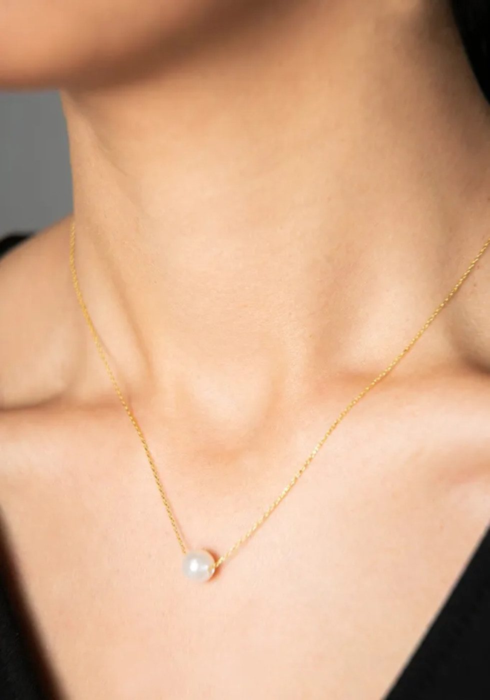 Einzelstück Charm-Kette Pearl Kette 925 Sterling Silber günstig online kaufen