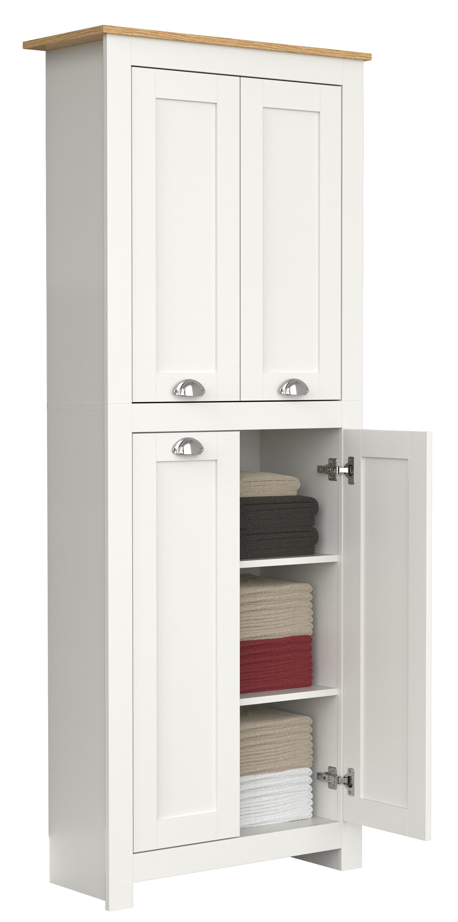 VCM Mehrzweckschrank Holz Dielenschrank Badmöbel Bad Schrank Balusa günstig online kaufen