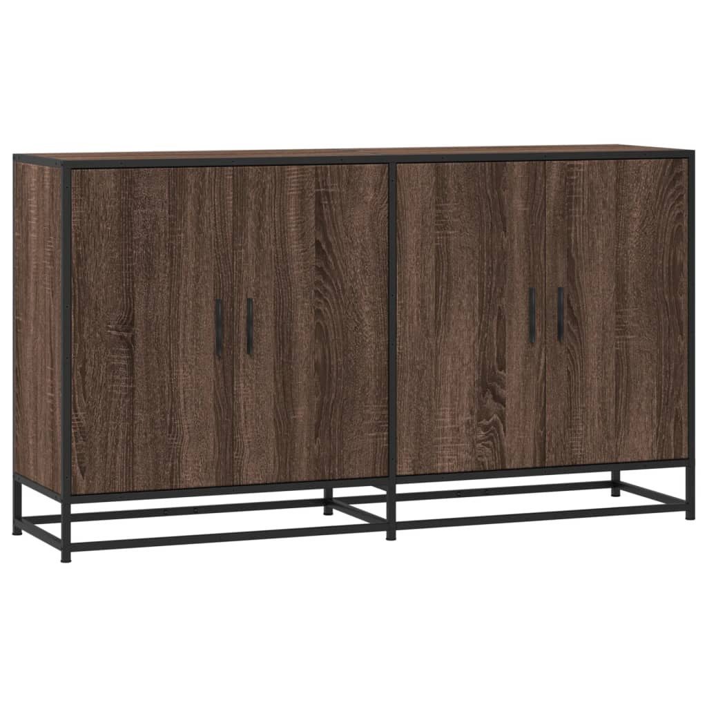 vidaXL Sideboard Sideboard Braun Eichen-Optik 134x35x76 günstig online kaufen