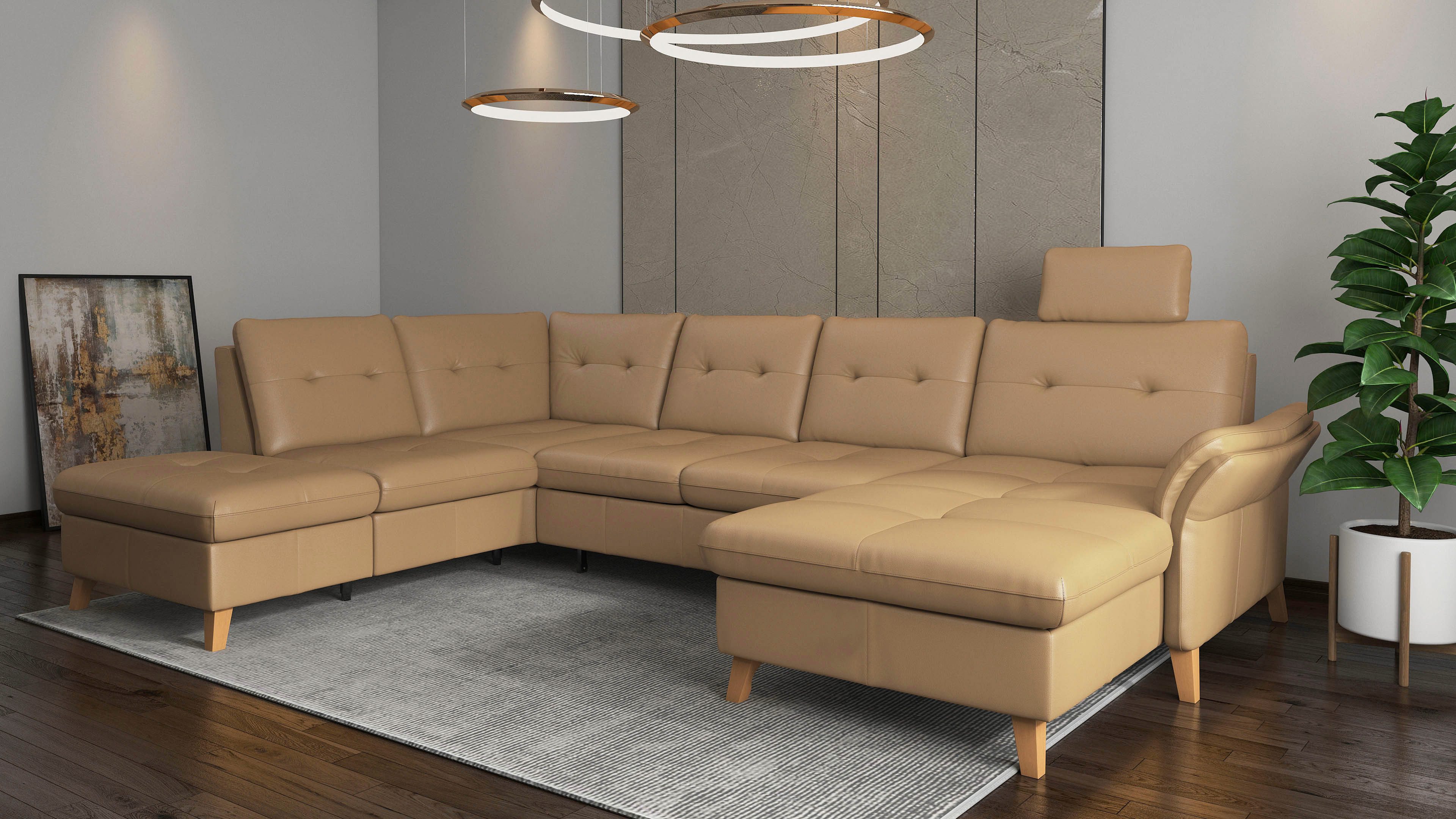 sit&more Wohnlandschaft Göteborg, inkl. Sitztiefenverstellung, wahlweise mit Bettfunktion & Bettkasten