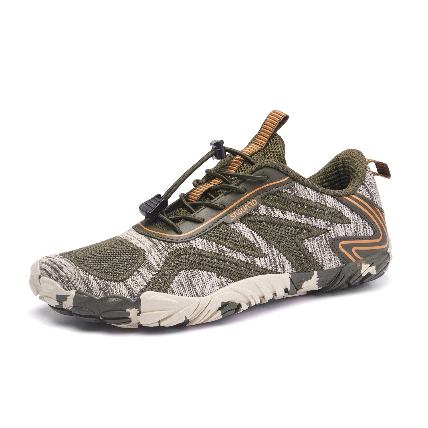 SAGUARO Sport Sommer Barfußschuh (5mm Sohlenstärke, Nullabsatz, bequem, leicht, atmungsaktiv, rutschfest) Minimalschuhe Laufschuhe Sport-Schuhe Jogging Sneaker Trail-Running