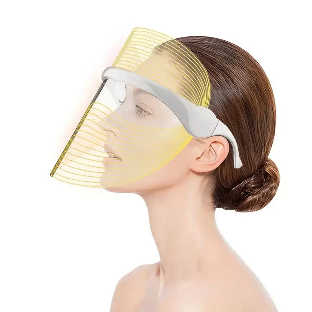 TUABUR Gesichtsmassagegerät 7-Farben-LED-Schönheitsmaske, Gesichtspflegemaske, 1-tlg.