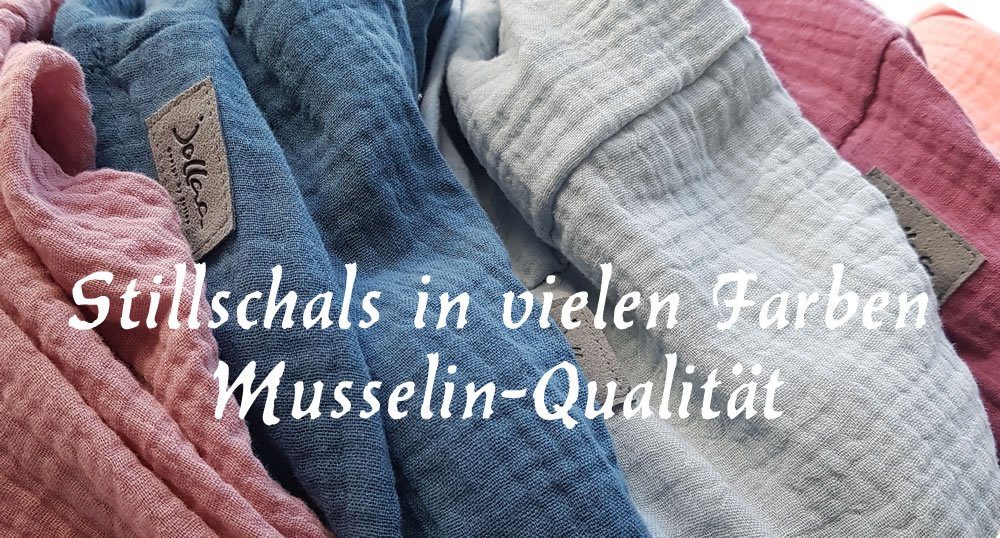 Stillloop Modeschal stillen geschützt Modeschal Brick Musselin JOLLAA Schal Baby > Stillschal Wendeschal UNI,